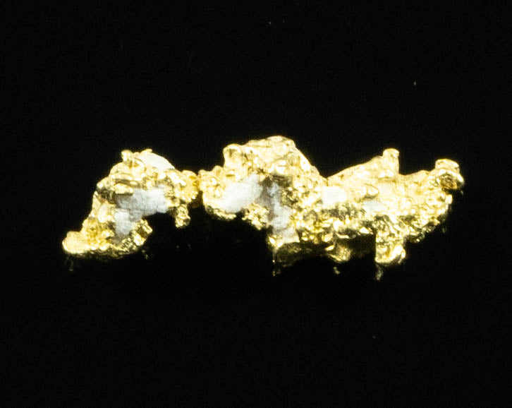 QN-7 "Alaskan BC Gold Nuggets with Quartz" Genuine .77 Grams