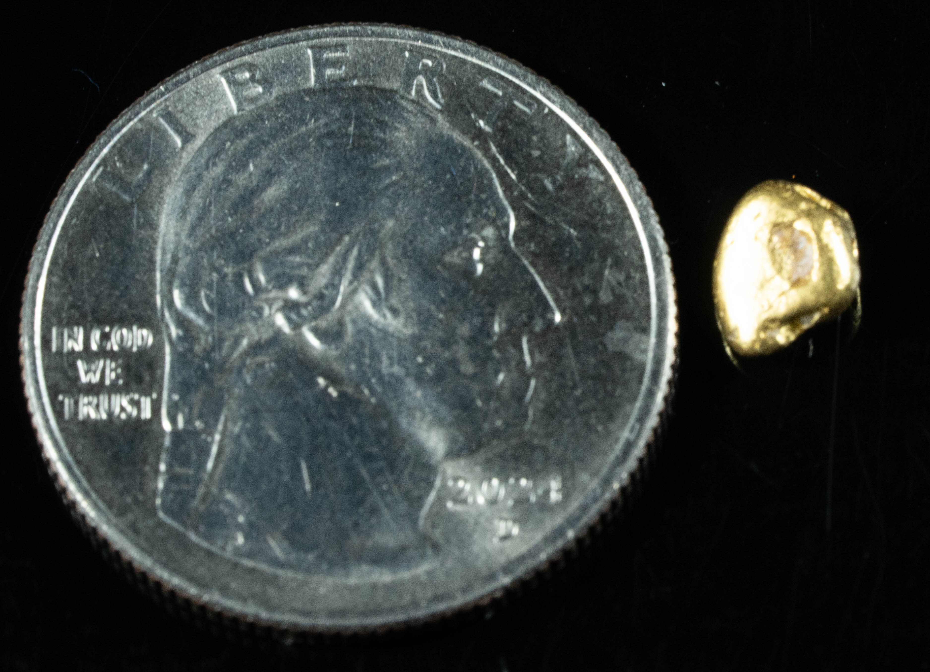 #869 Natural Gold Nugget Australian .81 Grams Genuine