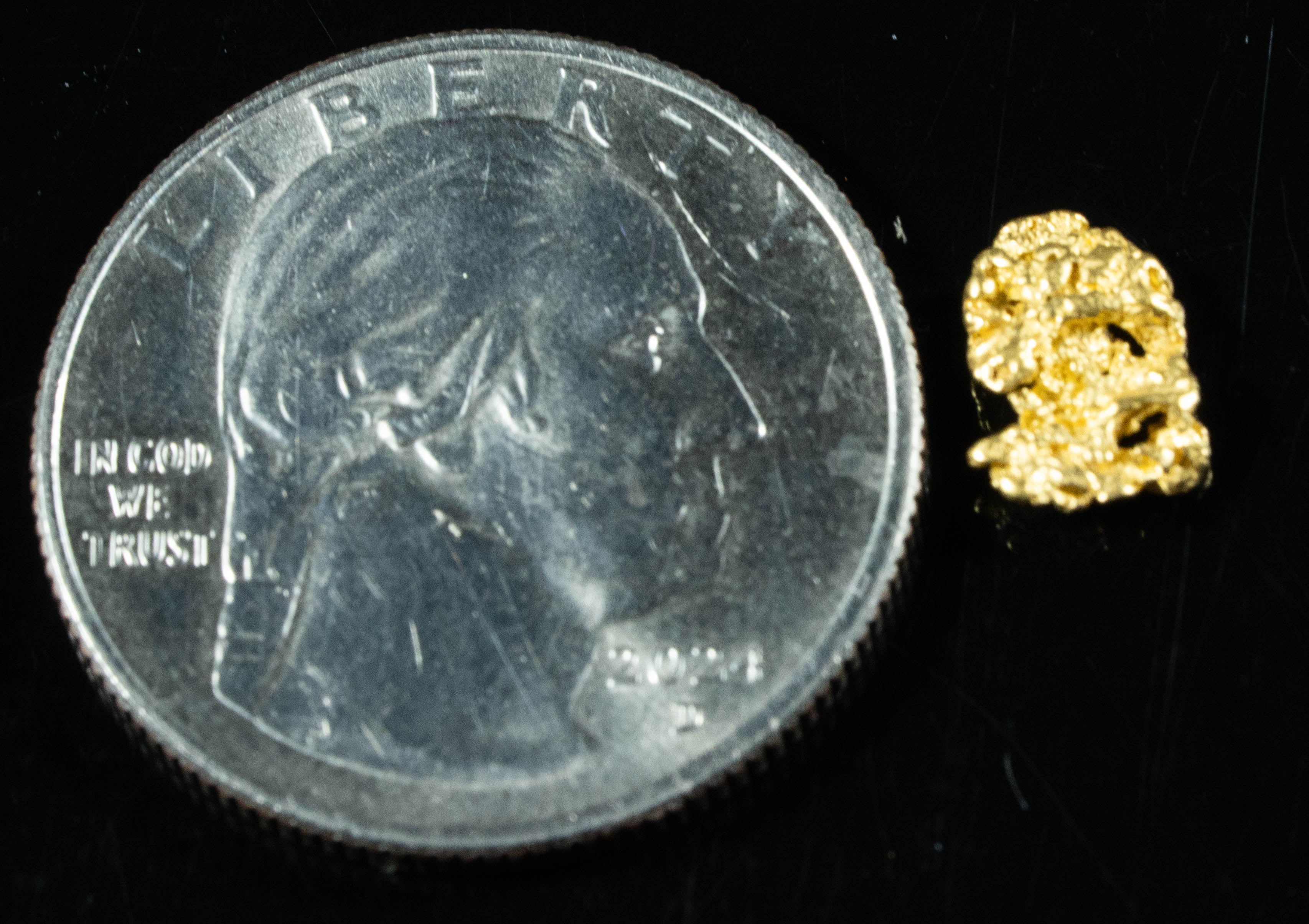 #871 Natural Gold Nugget Australian .59 Grams Genuine