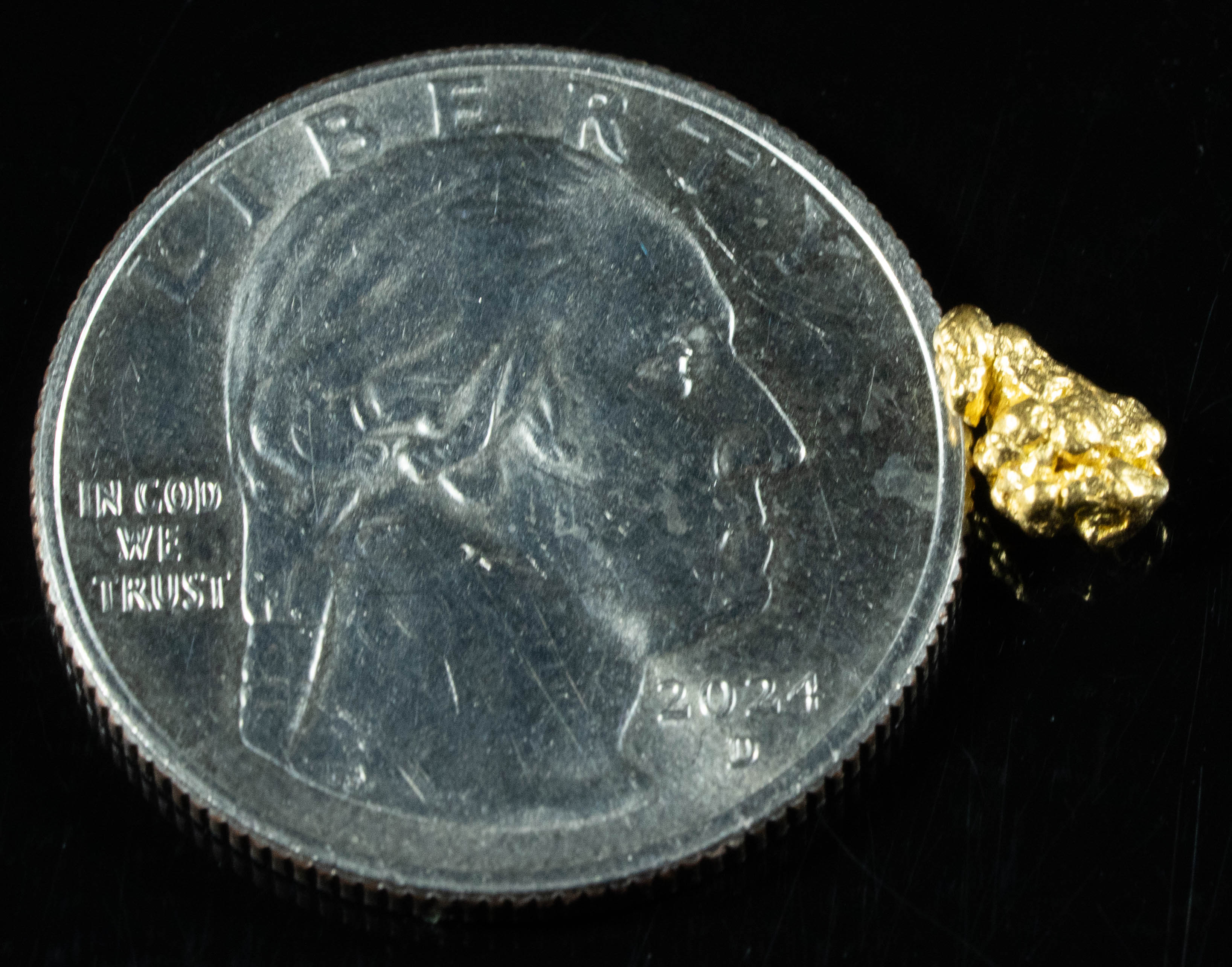 #874 Natural Gold Nugget Australian .67 Grams Genuine