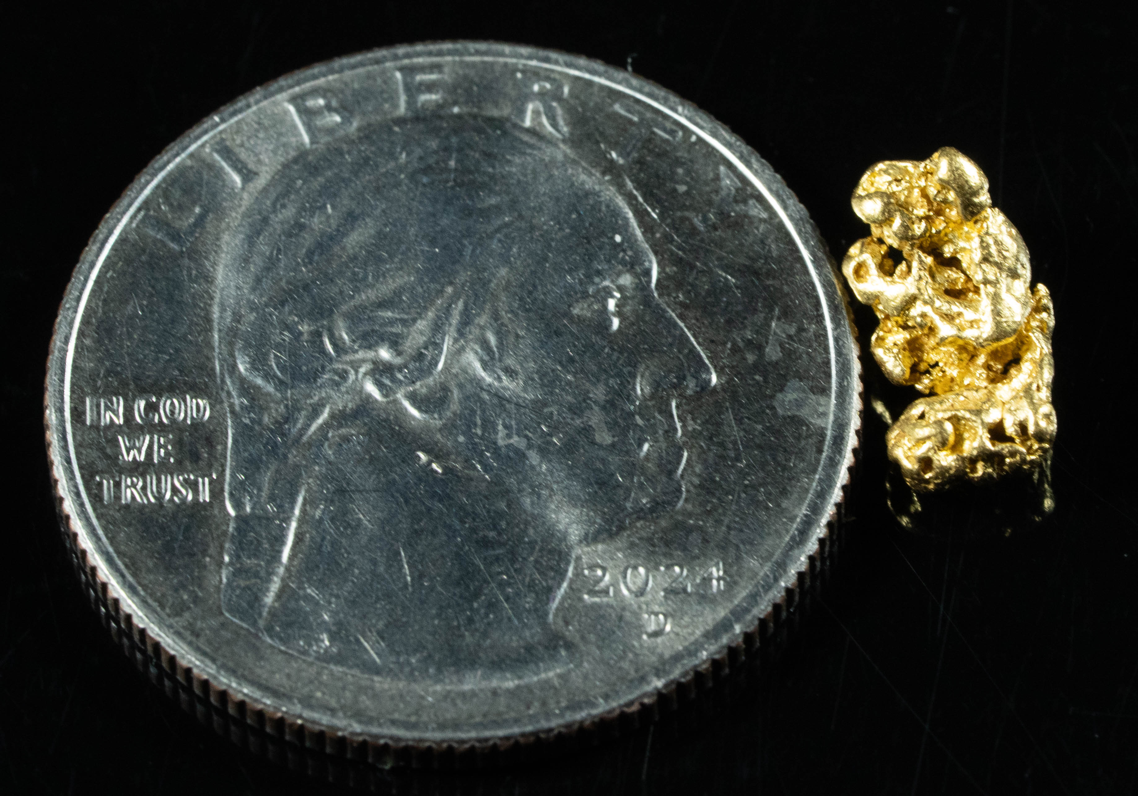 #876 Natural Gold Nugget Australian .98 Grams Genuine