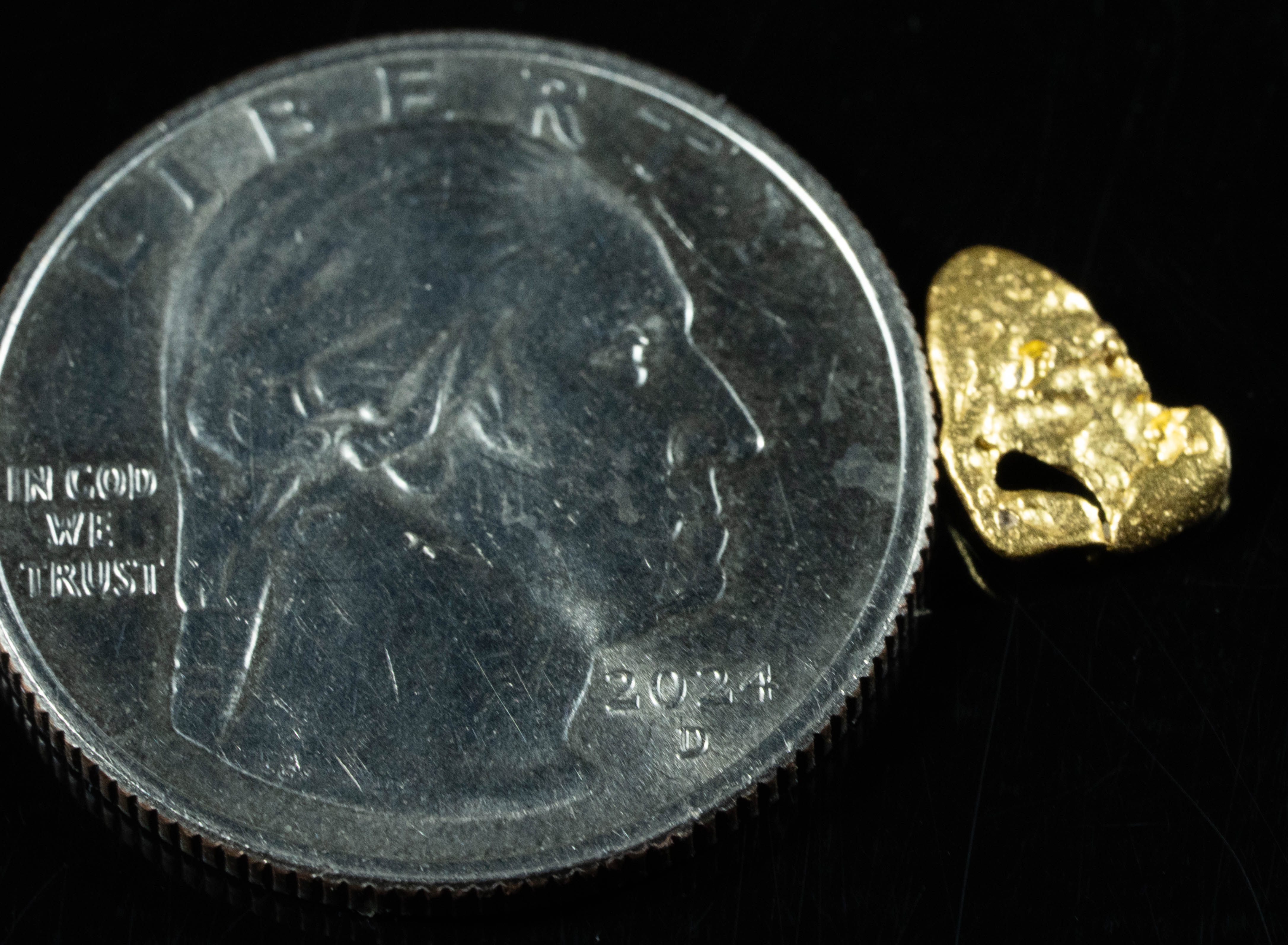 #877 Natural Gold Nugget Australian .65 Grams Genuine