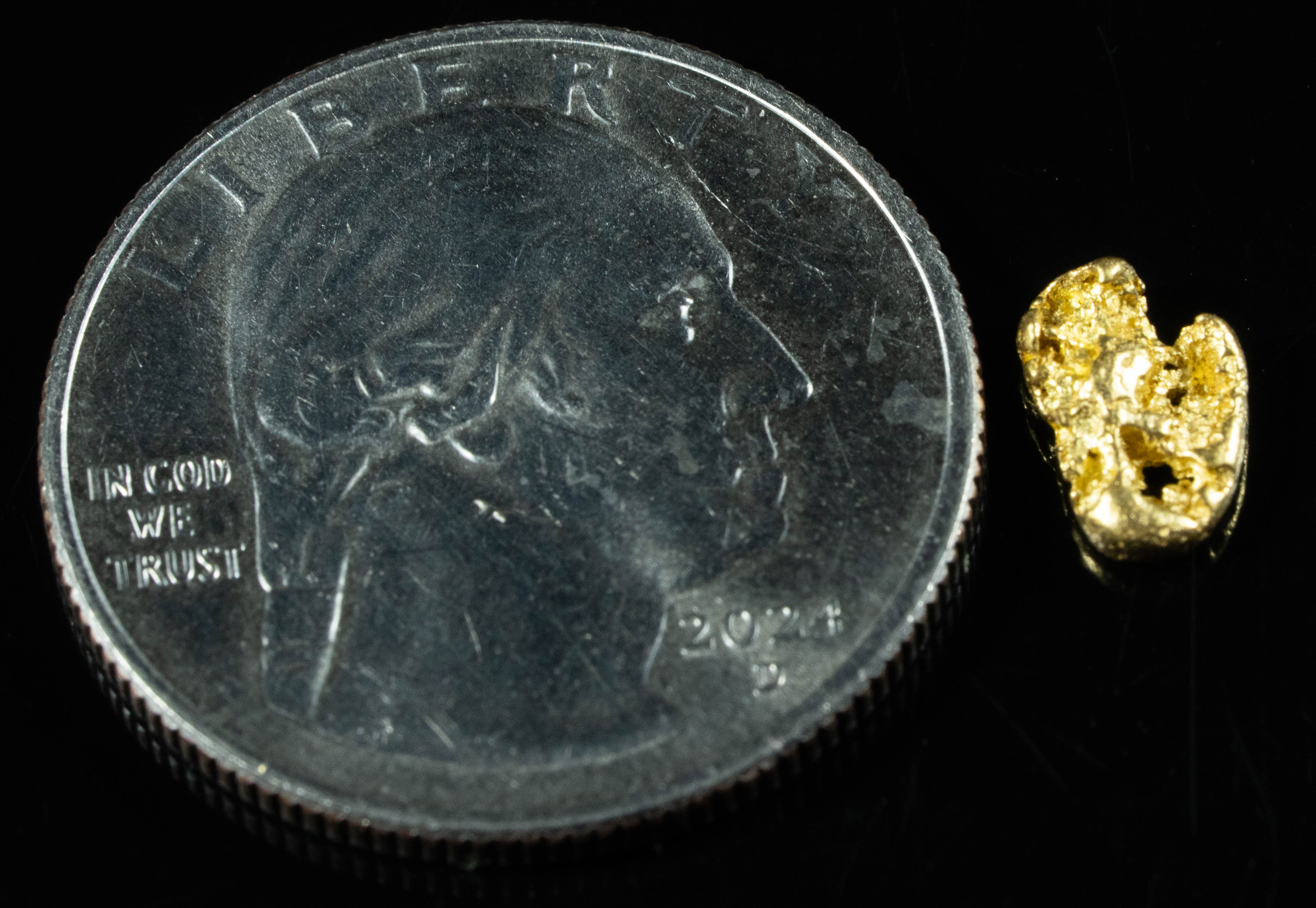 #878 Natural Gold Nugget Australian .50 Grams Genuine