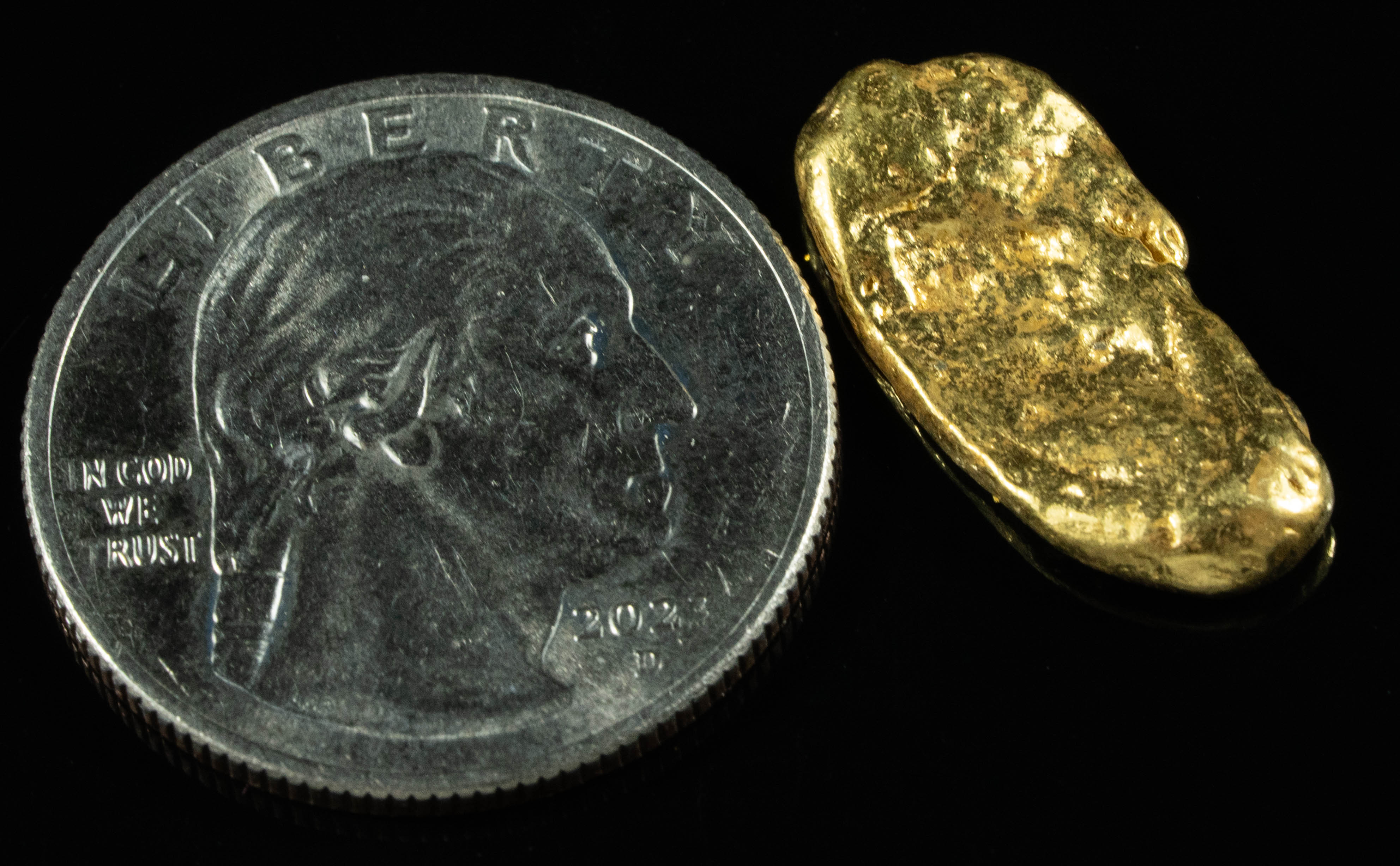 #207 Alaskan BC Natural Gold Nugget 4.32 Grams Genuine