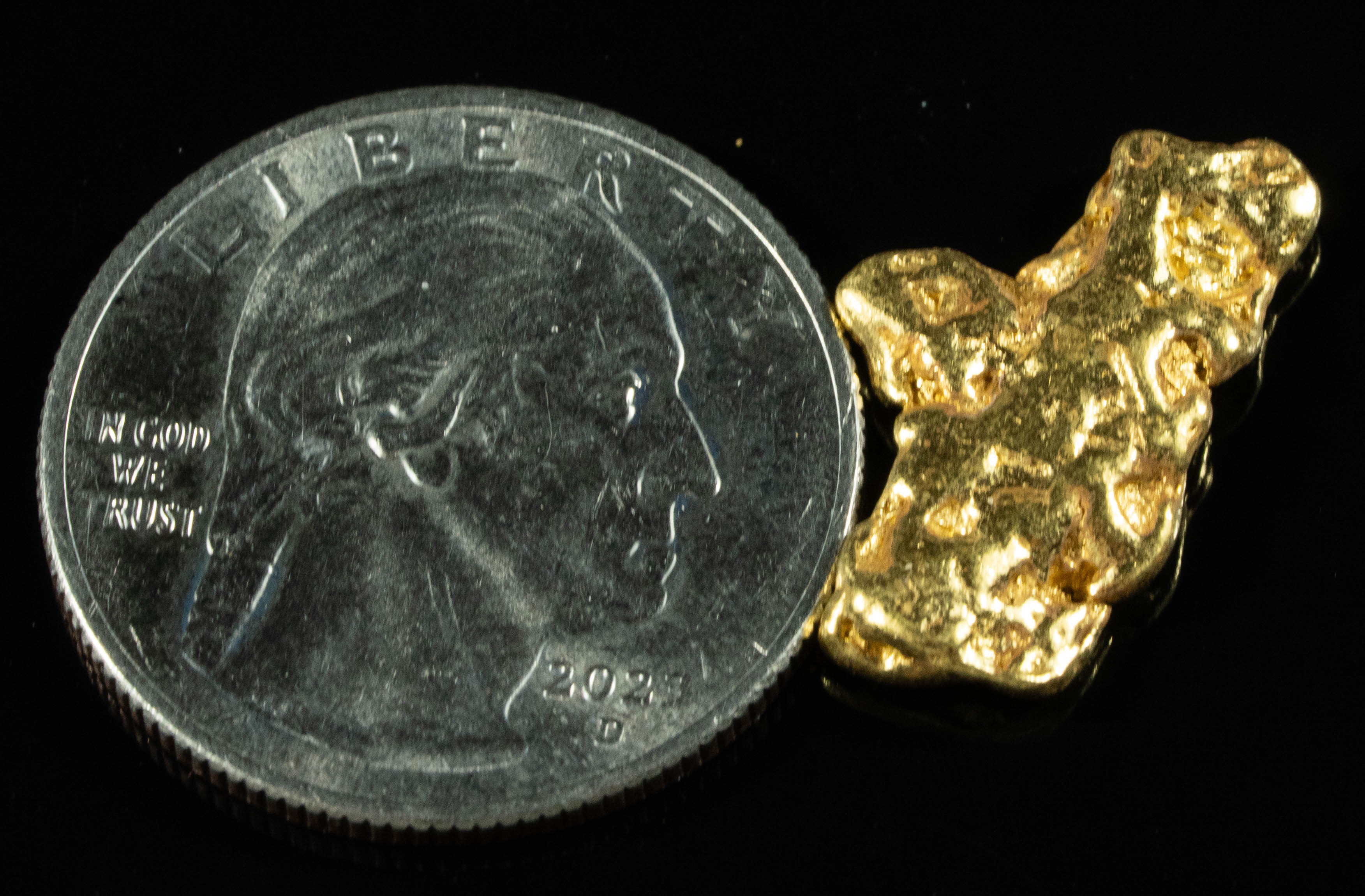 #208 Alaskan BC Natural Gold Nugget 4.57 Grams Genuine