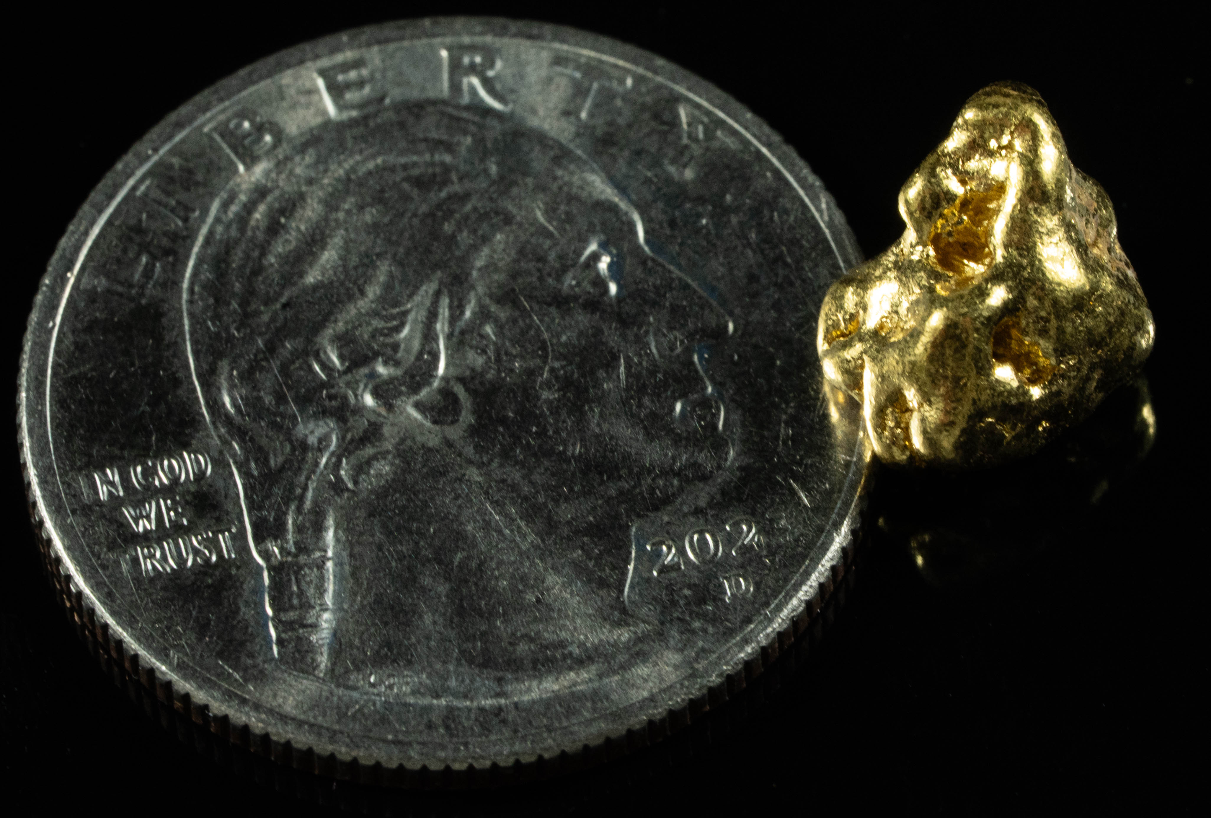 #214 Alaskan BC Natural Gold Nugget 3.54 Grams Genuine