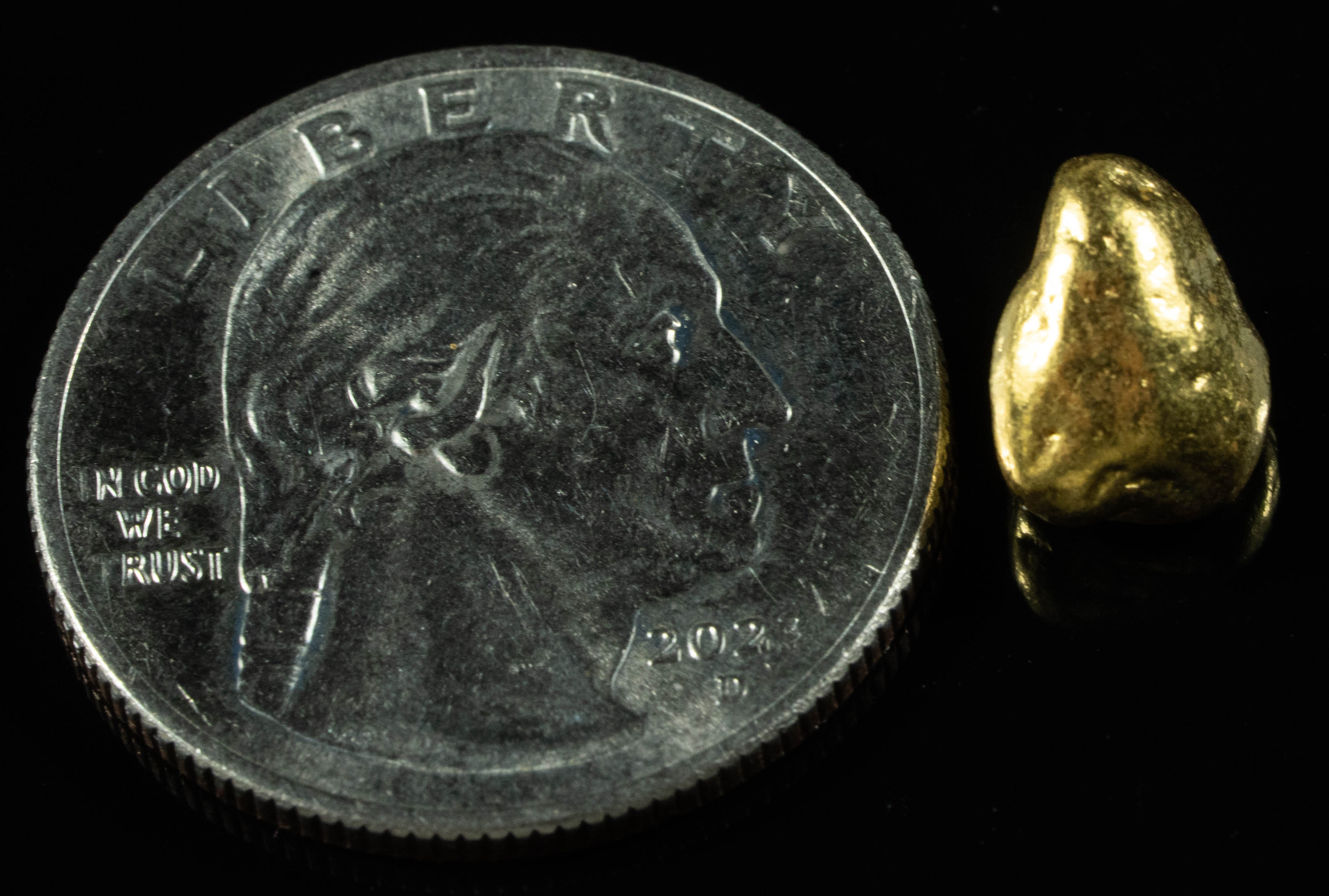 #221 Alaskan BC Natural Gold Nugget 3.98 Grams Genuine