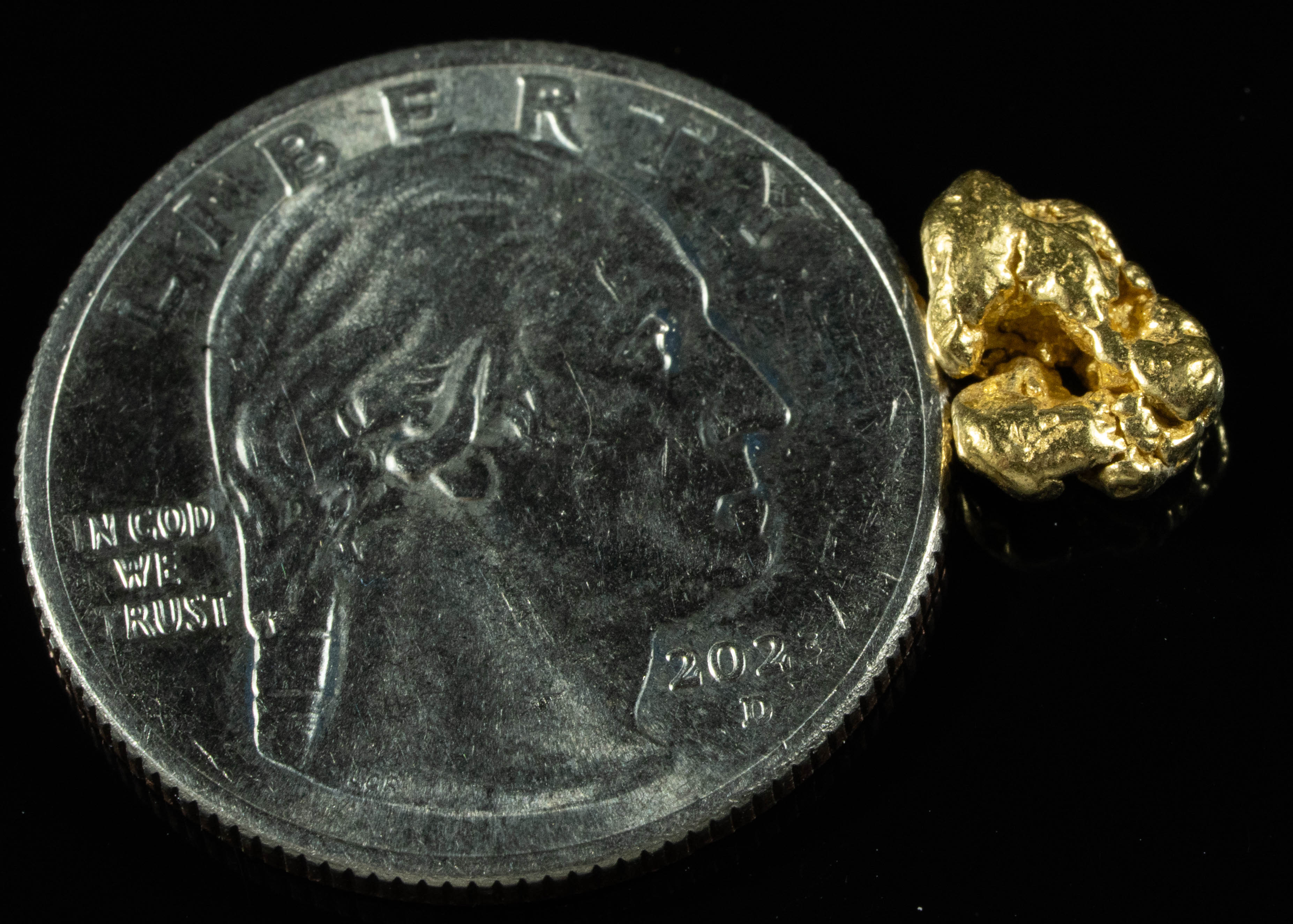 #84 Alaskan BC Natural Gold Nugget 1.61 Grams Genuine