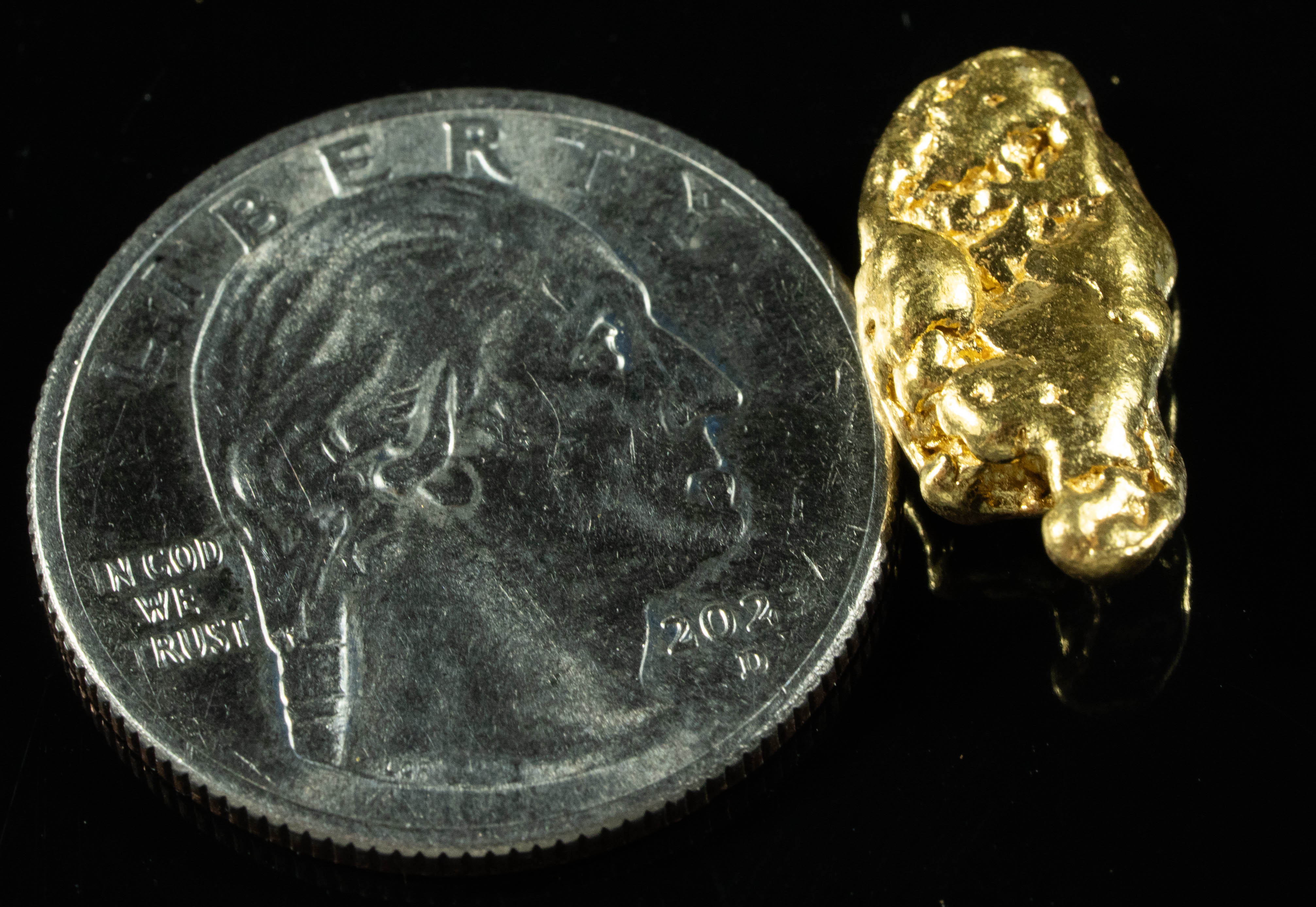 #285 Alaskan BC Natural Gold Nugget 4.55 Grams Genuine