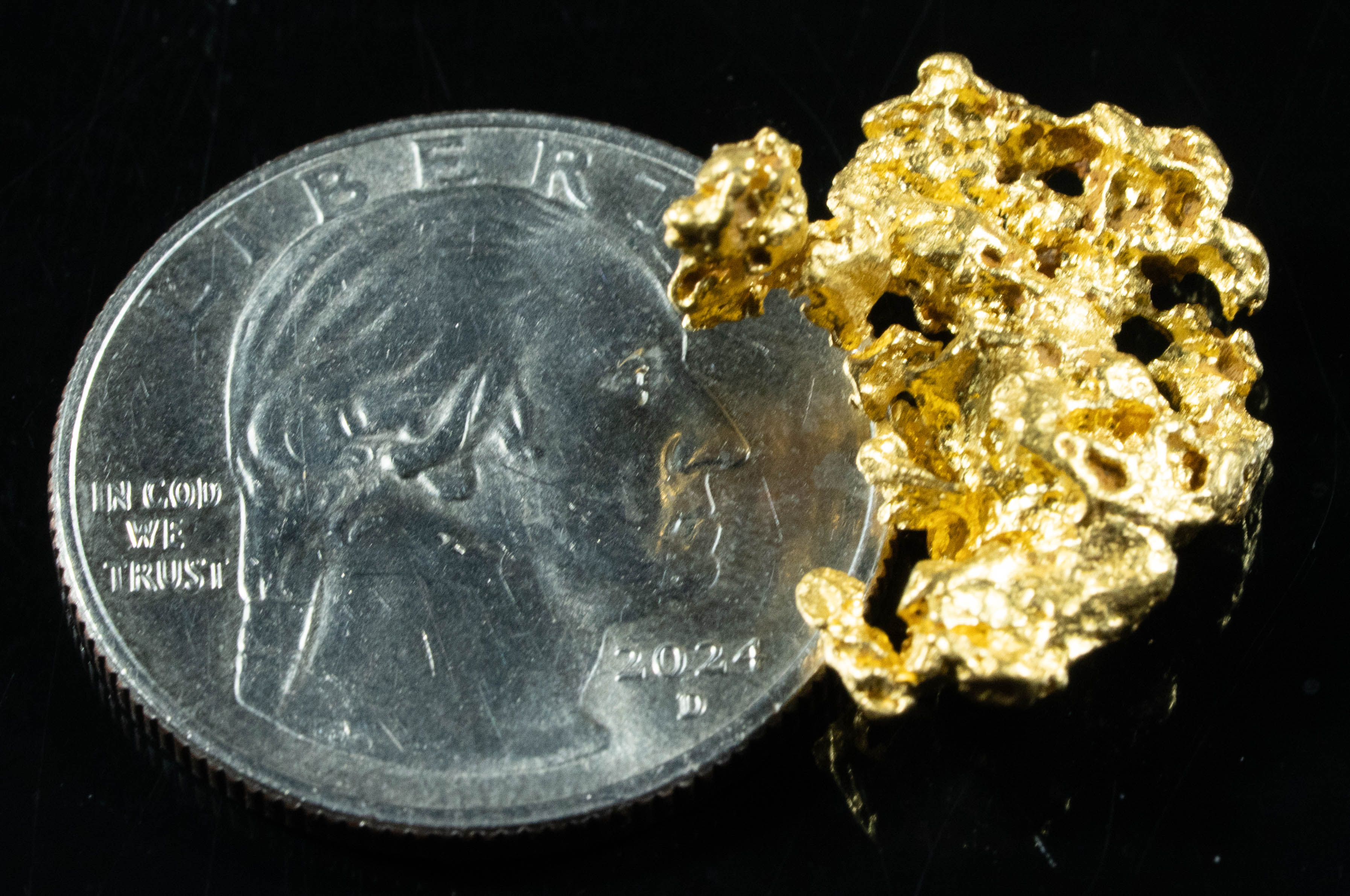 #1102 Natural Gold Nugget Australian 5.52 Grams Genuine