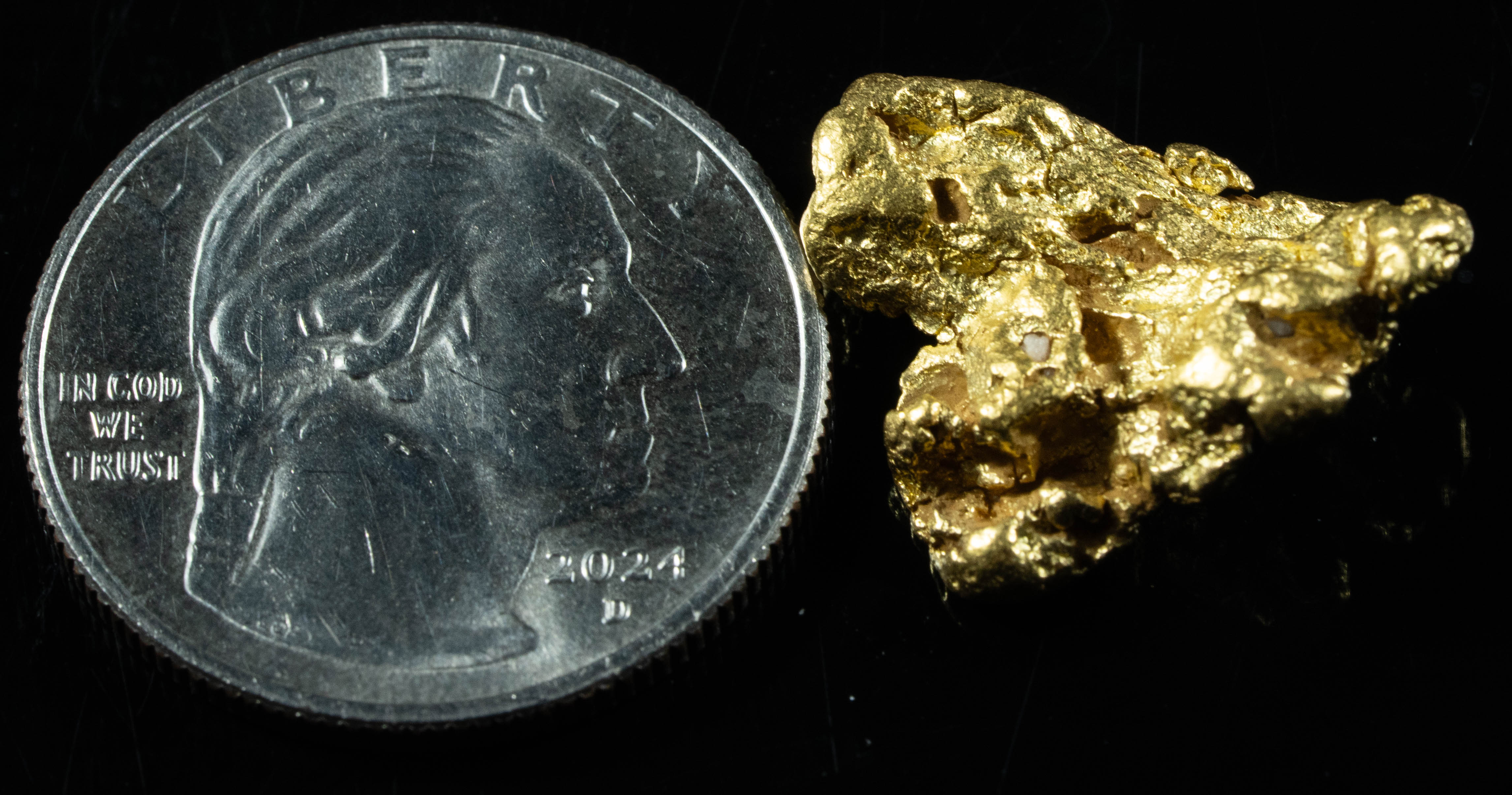 #1106 Natural Gold Nugget Australian 7.47 Grams Genuine