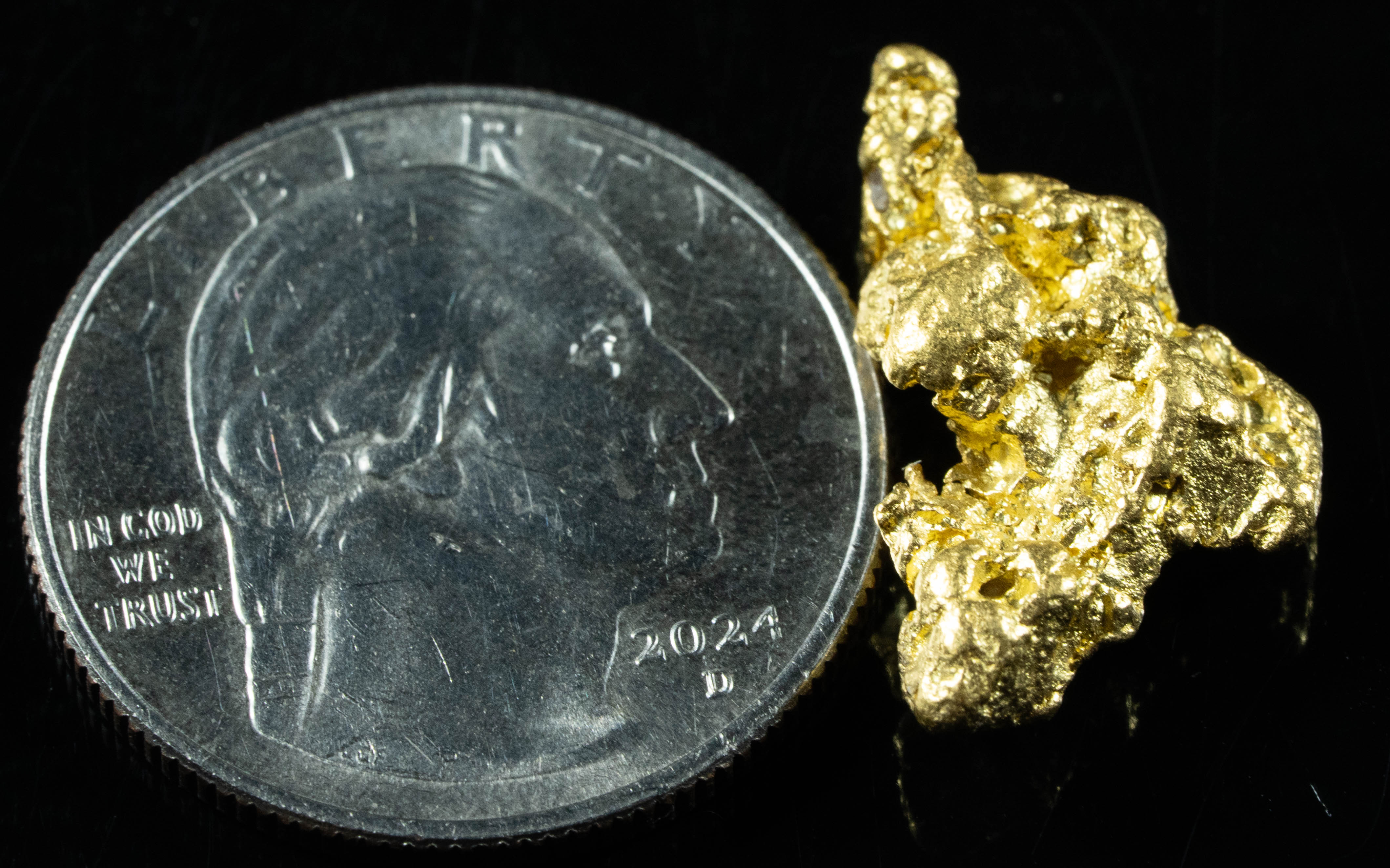 #1108 Natural Gold Nugget Australian 5.86 Grams Genuine