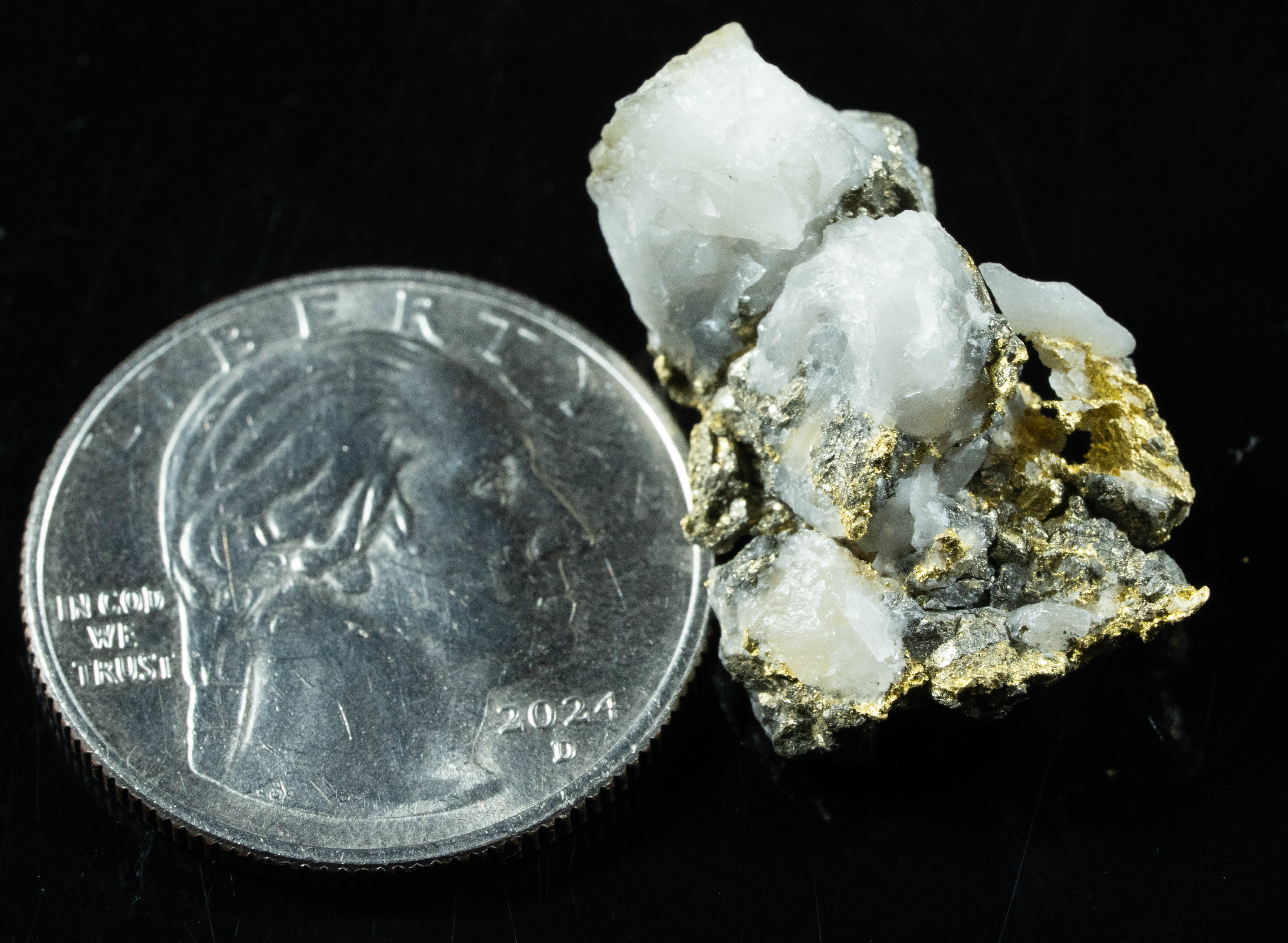 #K-3 Crystalline Gold Nugget Specimen 8.77 Grams Oriental Mine Sierra County California Rare