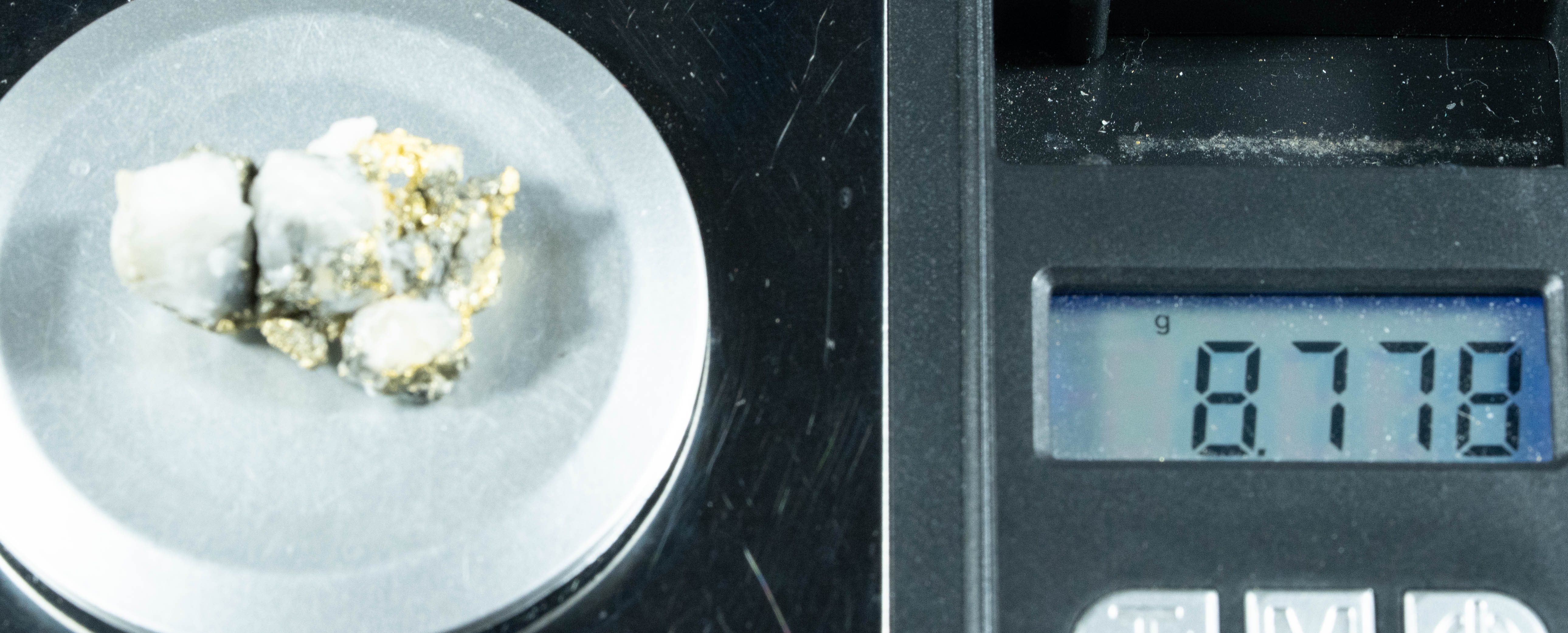 #K-3 Crystalline Gold Nugget Specimen 8.77 Grams Oriental Mine Sierra County California Rare