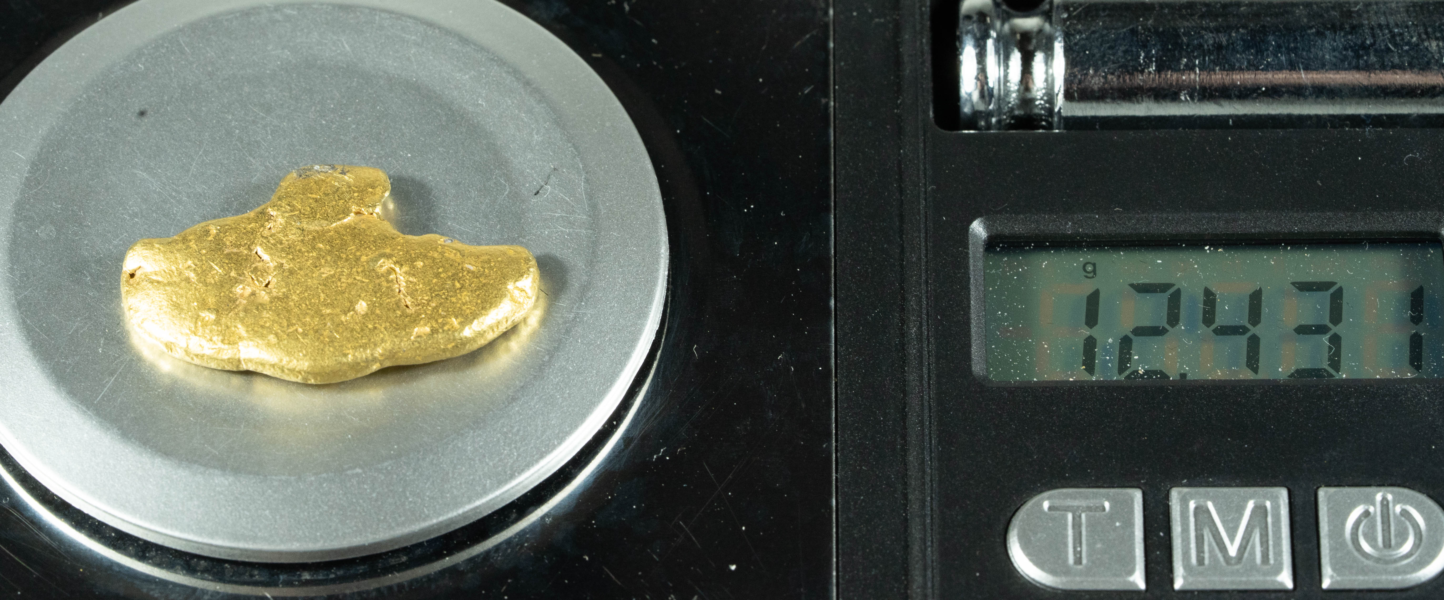 #364 Alaskan BC Natural Gold Nugget 12.43 Grams Genuine