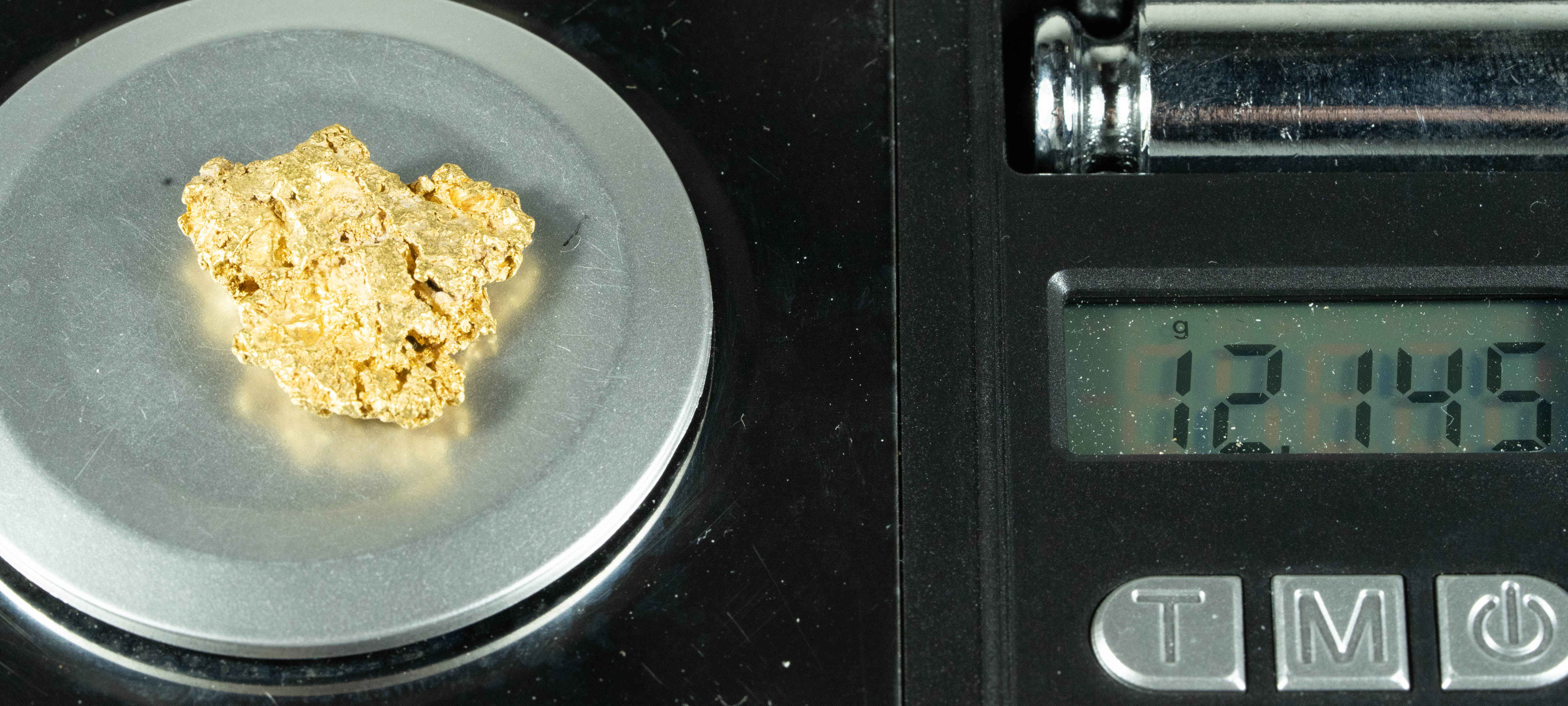 #1194 Natural Gold Nugget Australian 12.14 Grams Genuine