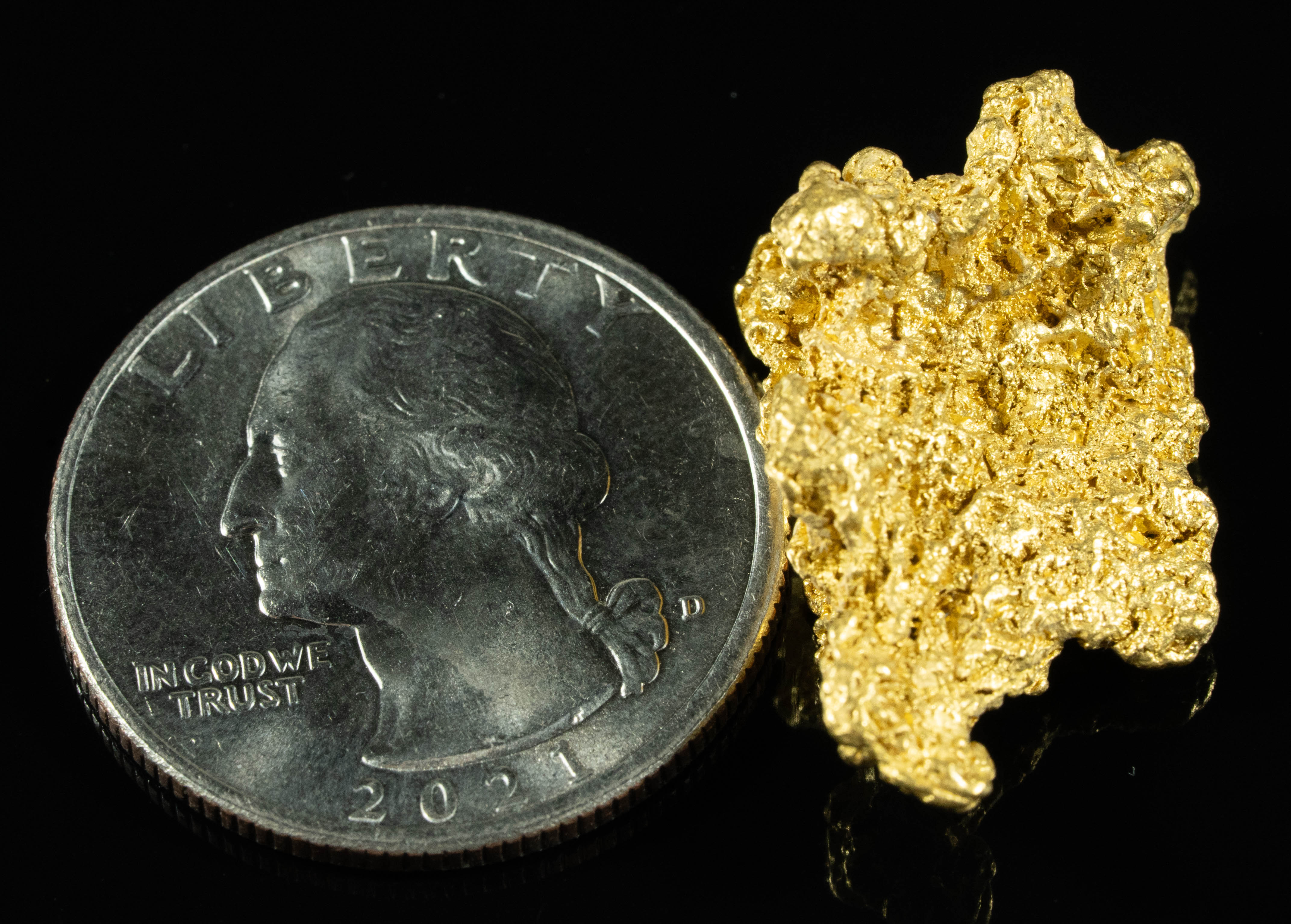 #1173 Natural Gold Nugget Australian 13.15 Grams Genuine
