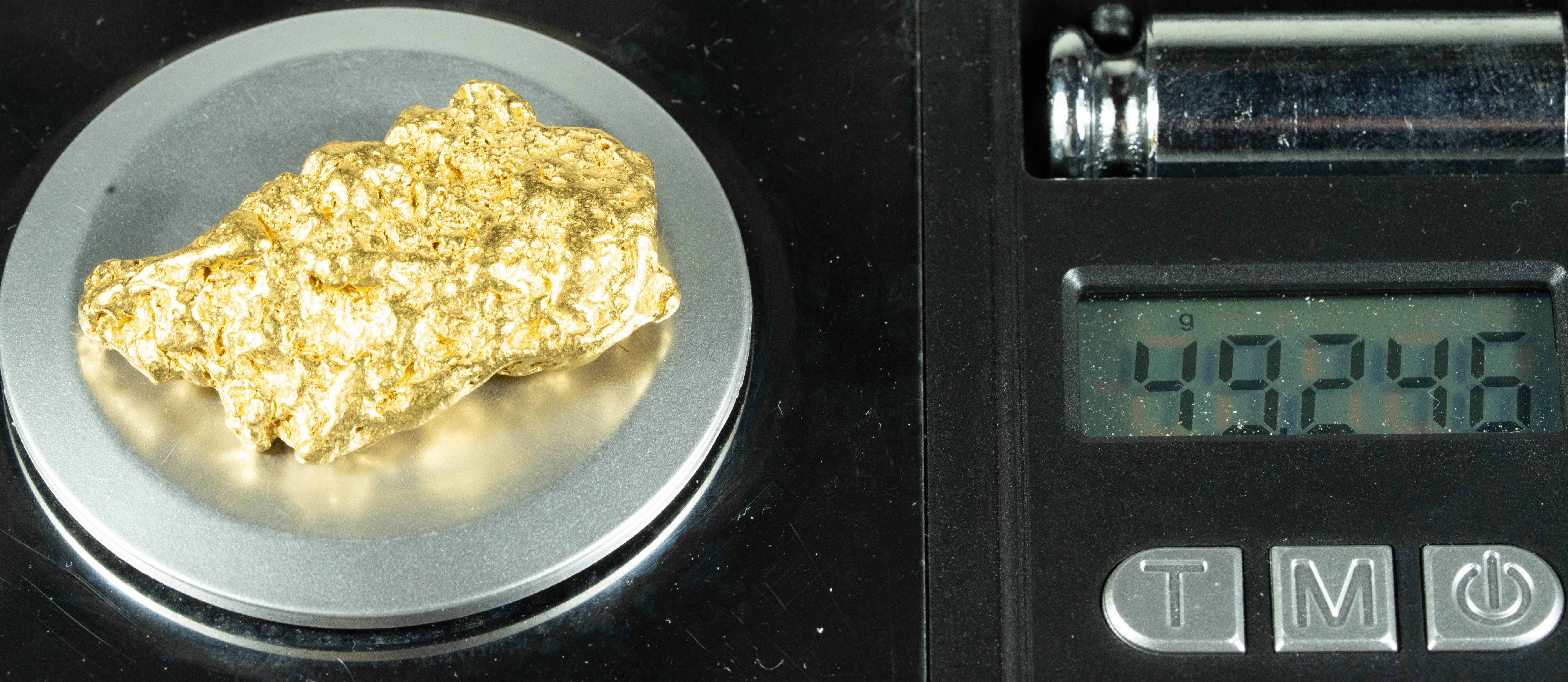 #1209 Natural Gold Nugget Australian 49.24 Grams Genuine