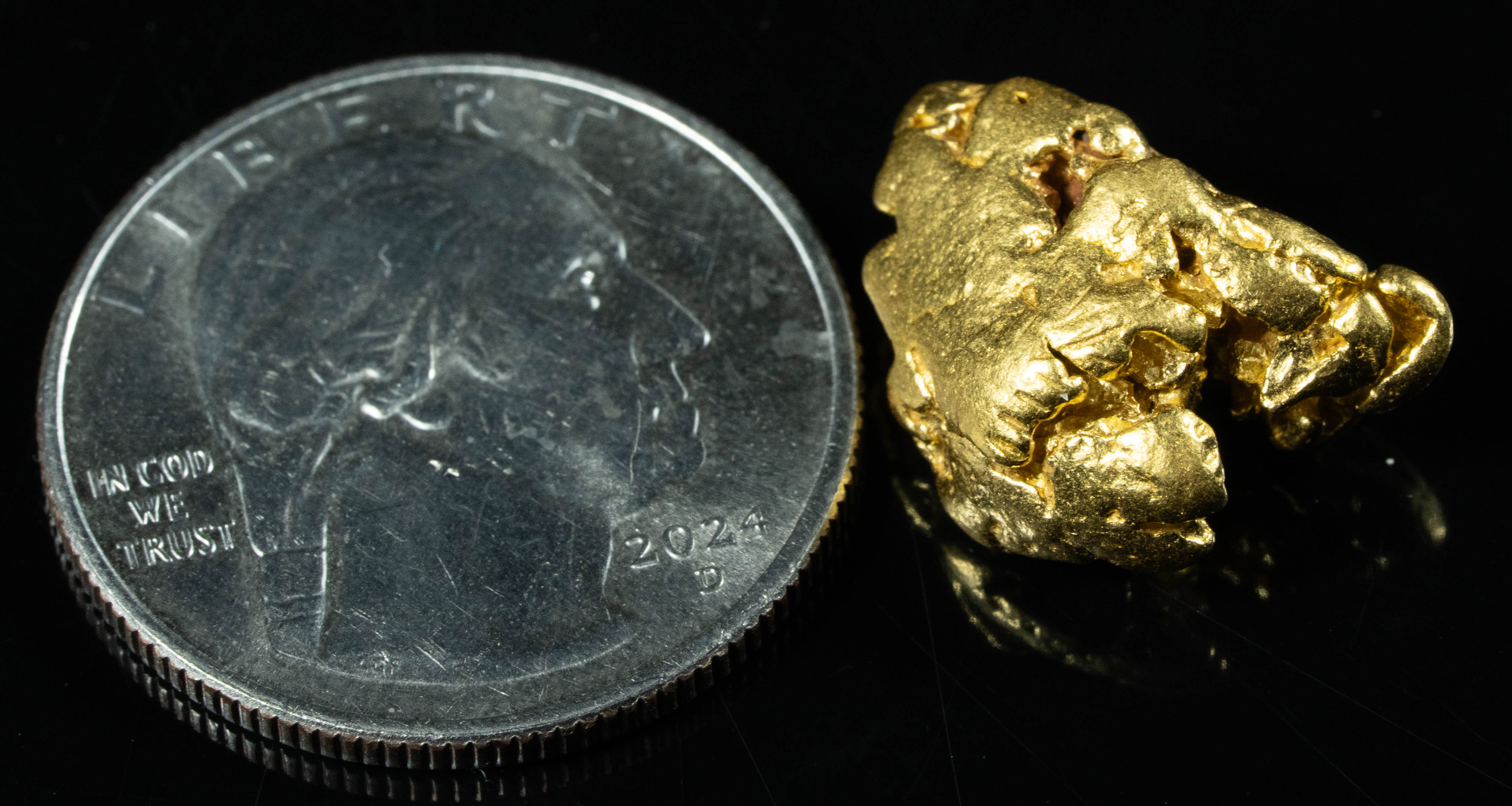 #1118 Natural Gold Nugget Australian 7.96 Grams Genuine
