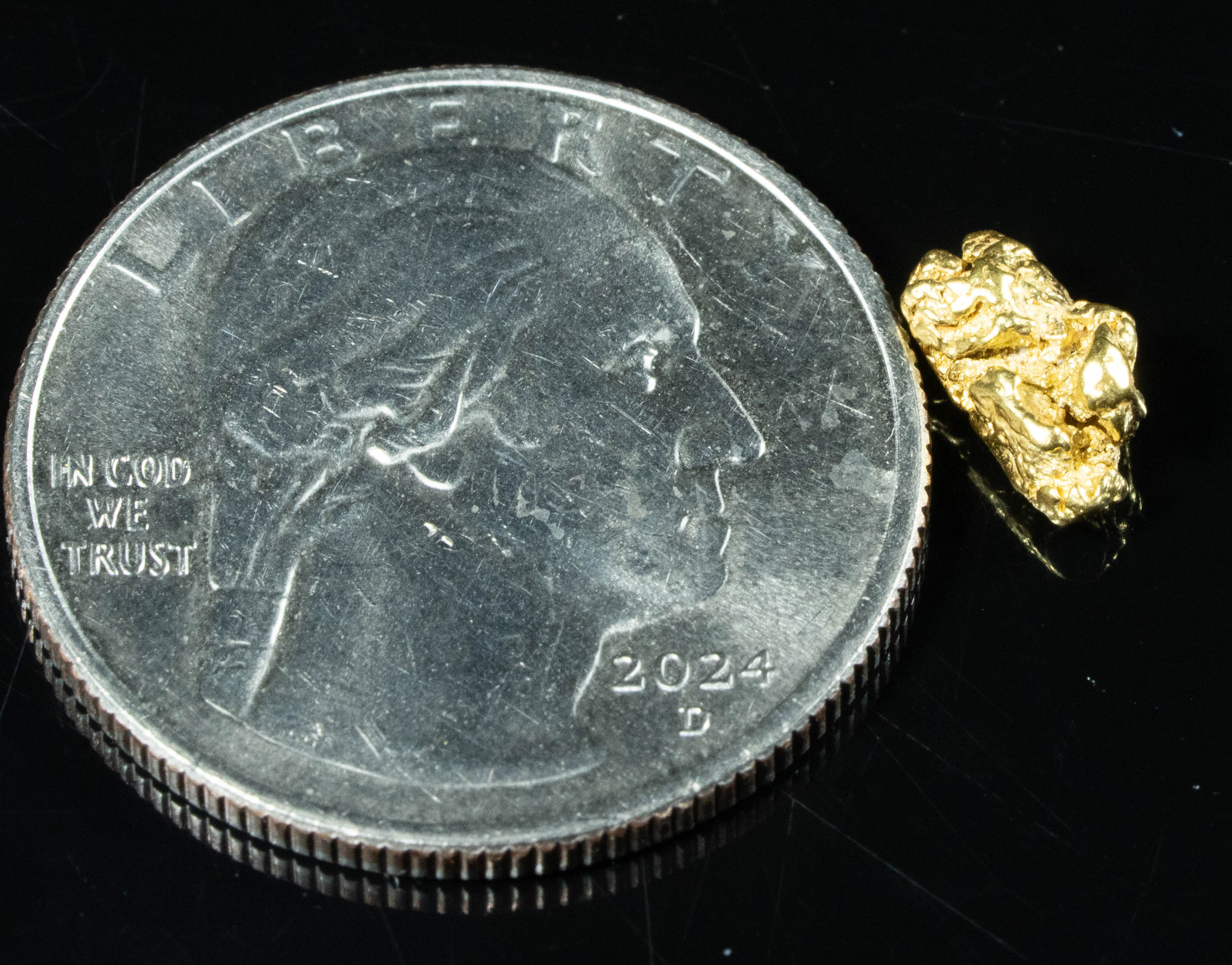 #33 Alaskan BC Natural Gold Nugget .75 Grams Genuine