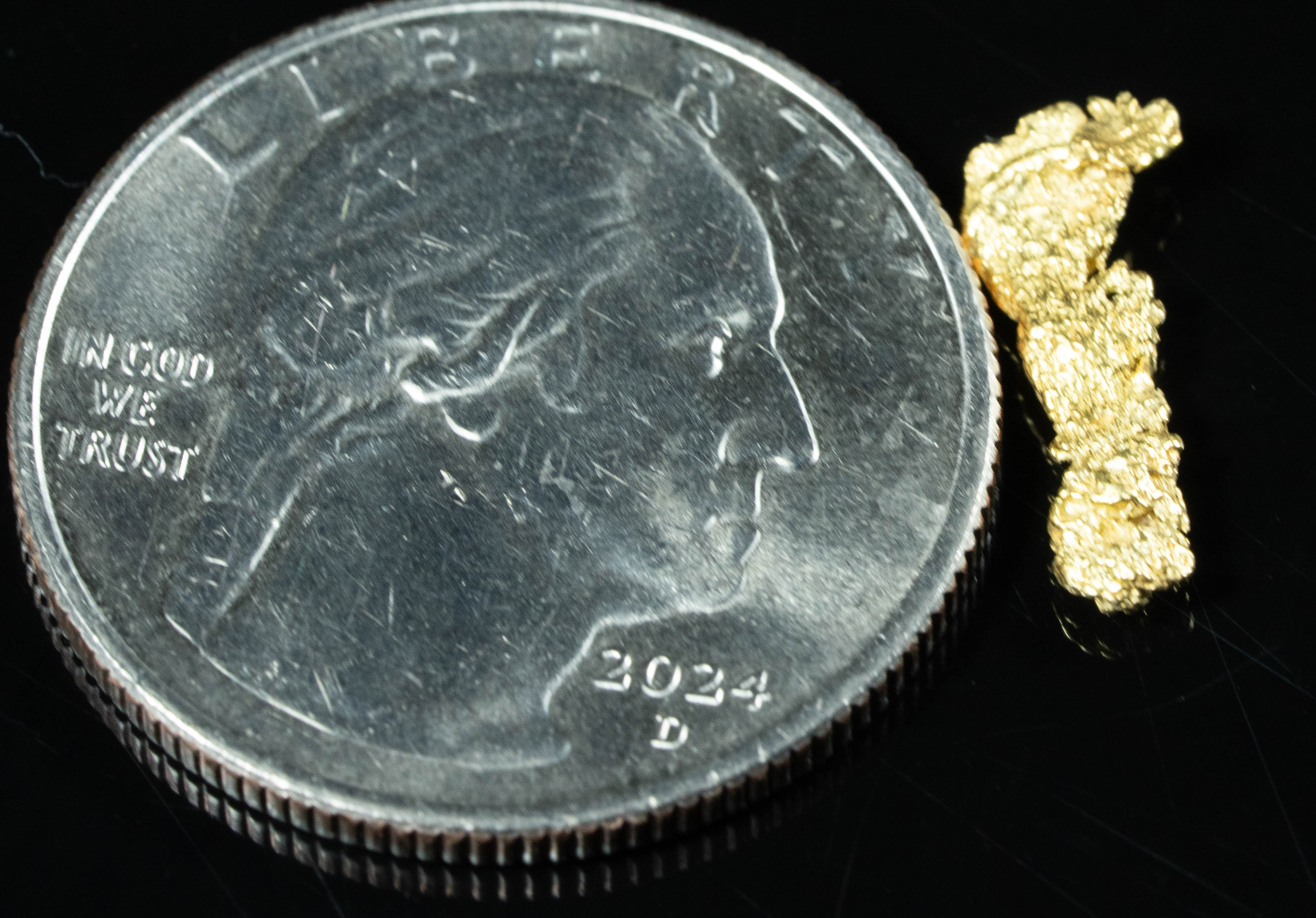 #87 Alaskan BC Natural Gold Nugget .52 Grams Genuine