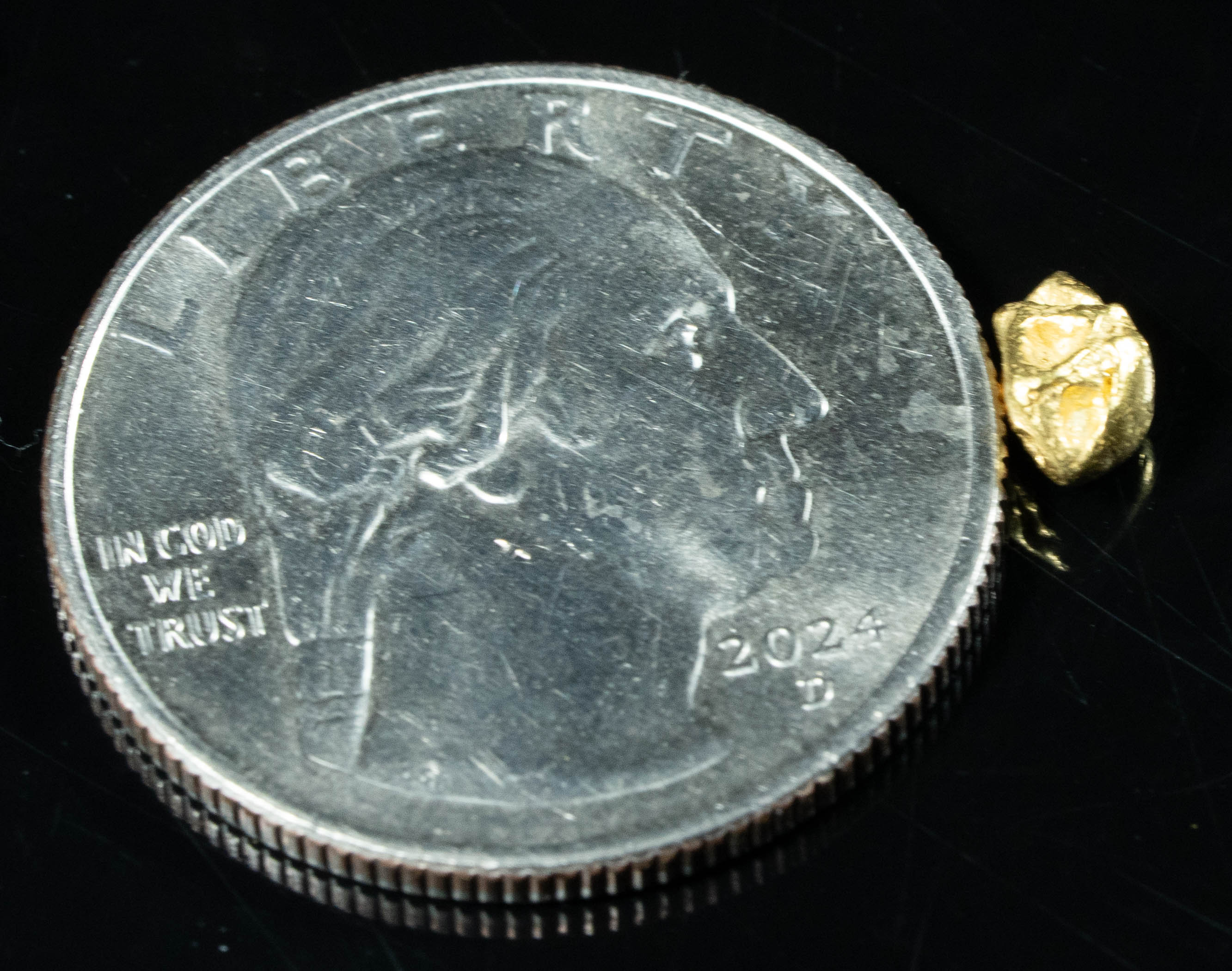 #90 Alaskan BC Natural Gold Nugget .58 Grams Genuine