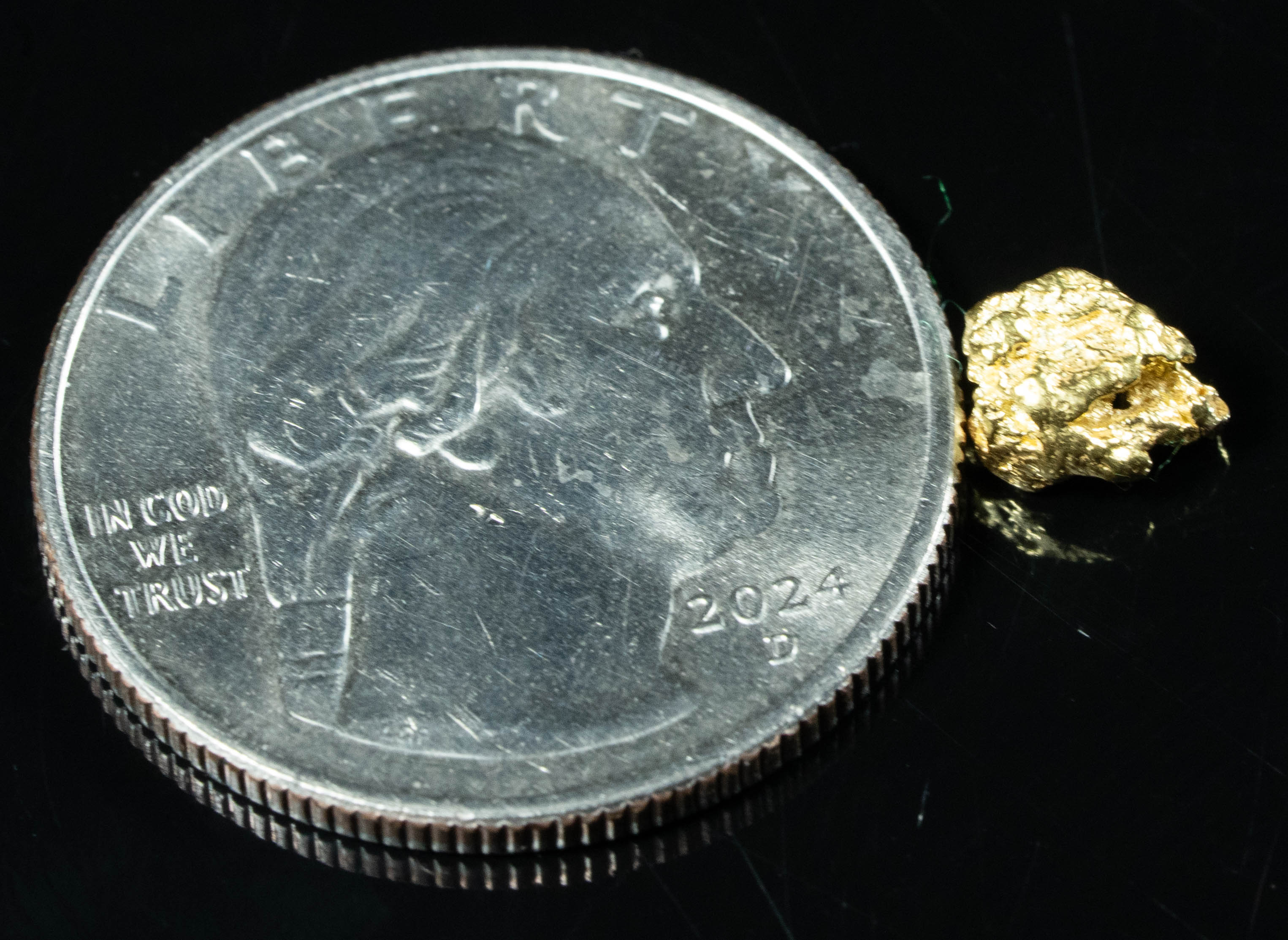 #105 Alaskan BC Natural Gold Nugget .68 Grams Genuine
