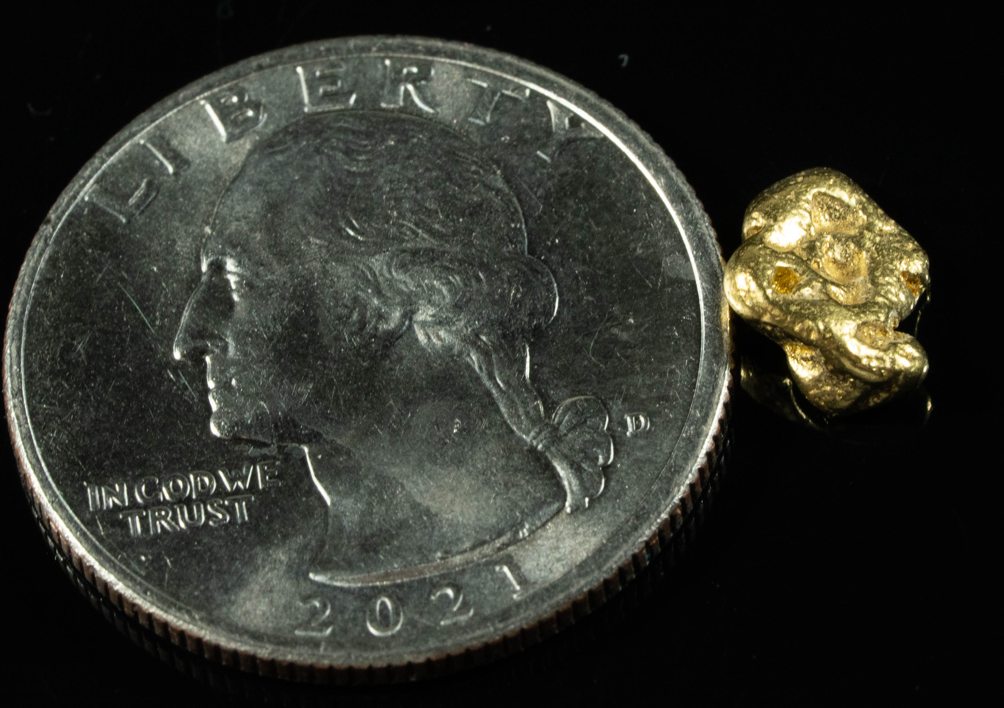 #143 Alaskan BC Natural Gold Nugget 1.24 Grams Genuine