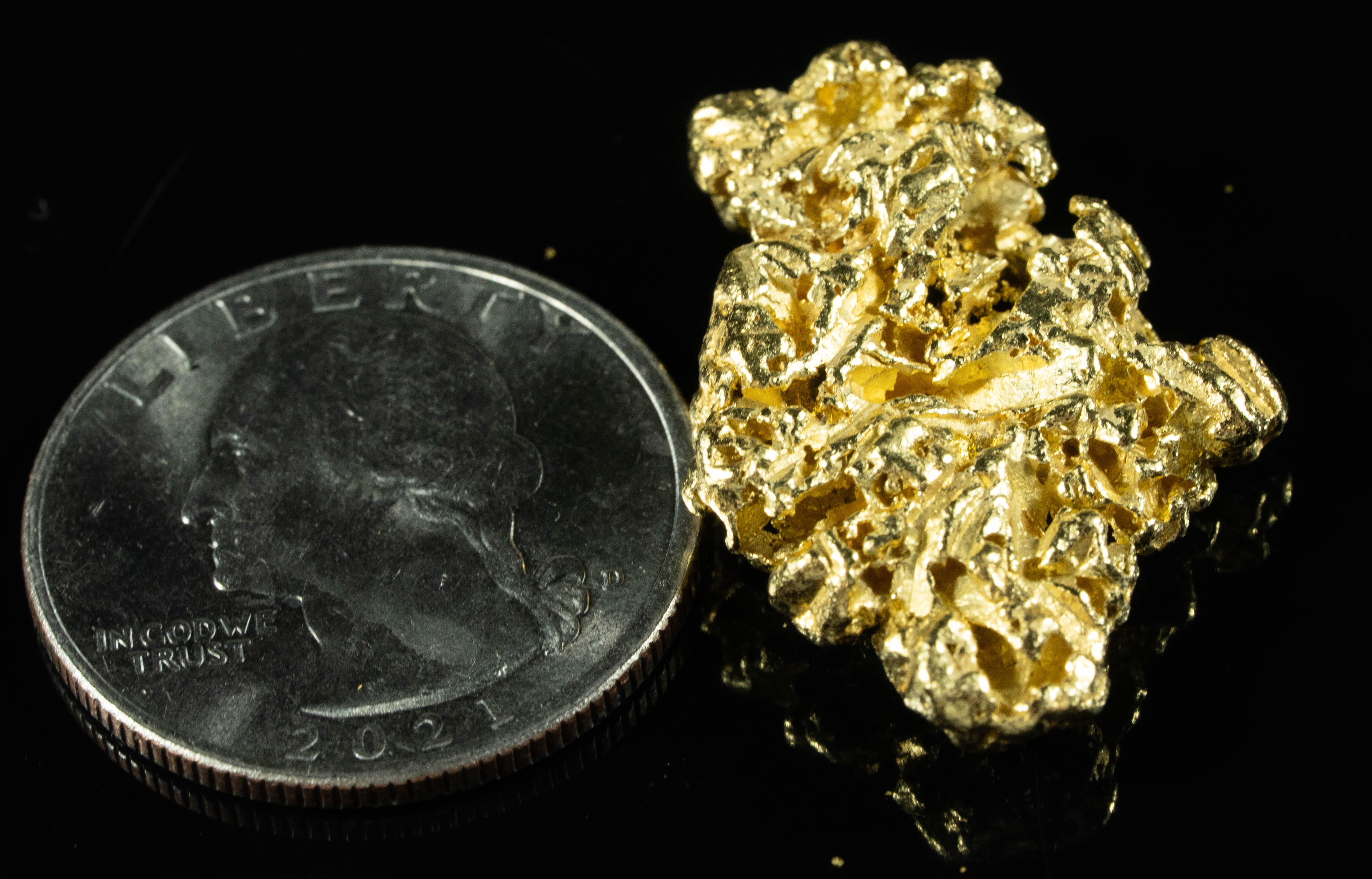 #54 Sonora Mexico Natural Gold Nugget 13.82 Grams Genuine