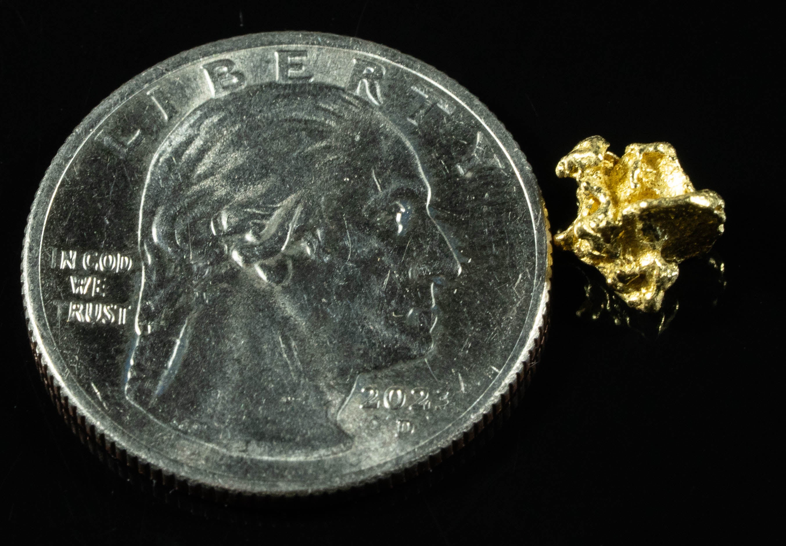 #115 Sonora Mexico Natural Gold Nugget .83 Grams Genuine