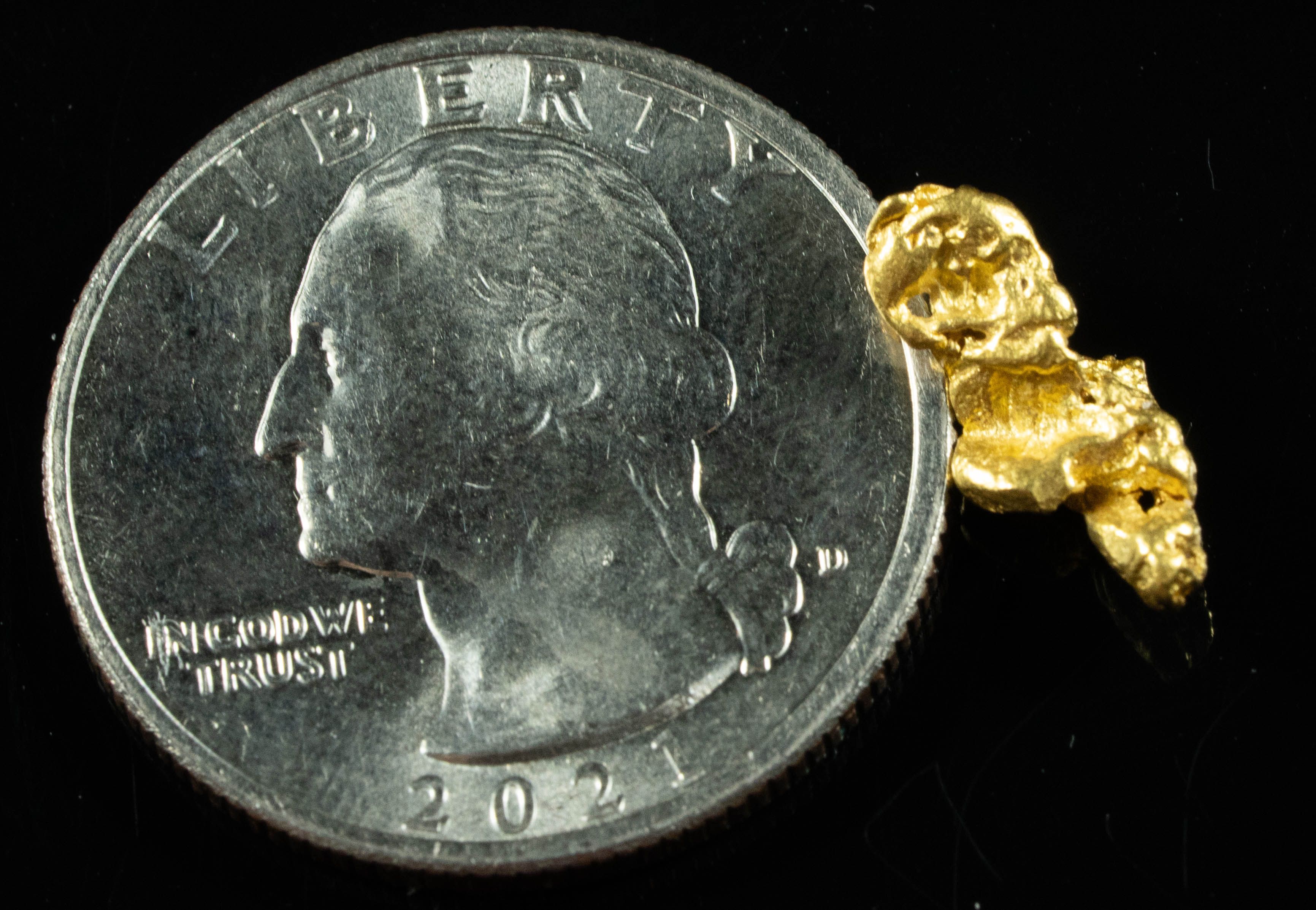 #746 Natural Gold Nugget Australian 1.24 Grams Genuine