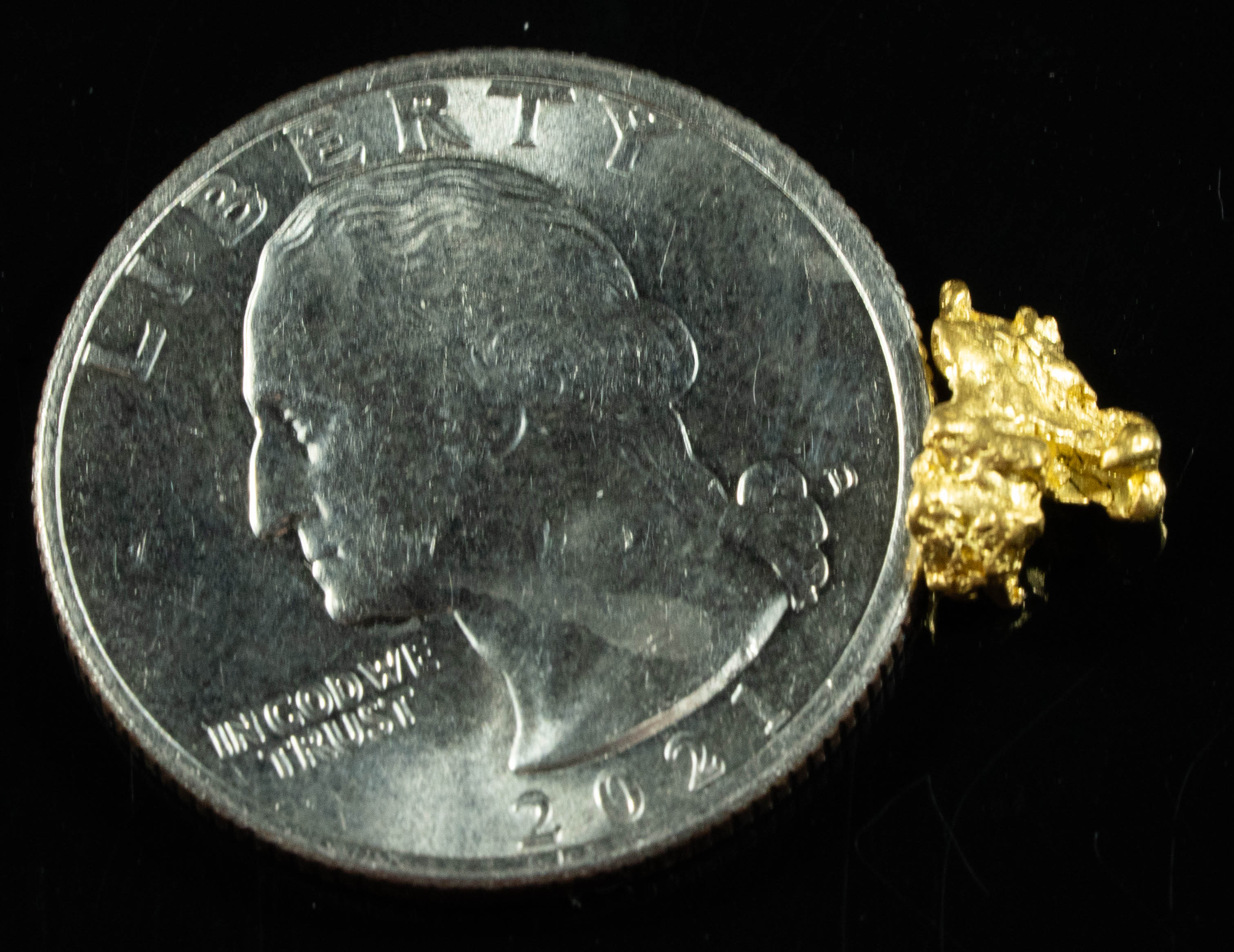 #757 Natural Gold Nugget Australian .89 Grams Genuine