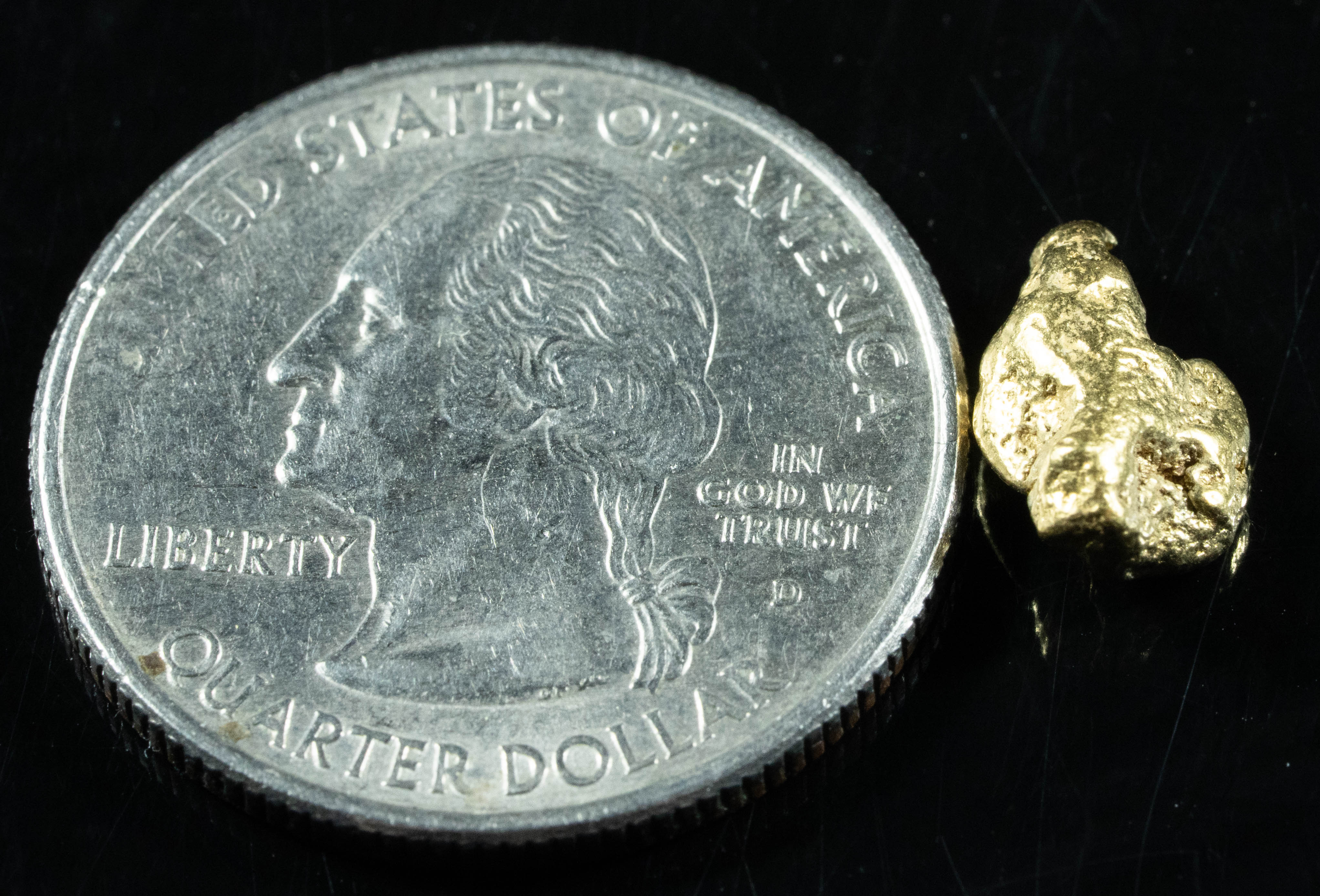 #129 Alaskan BC Natural Gold Nugget 1.60 Grams Genuine