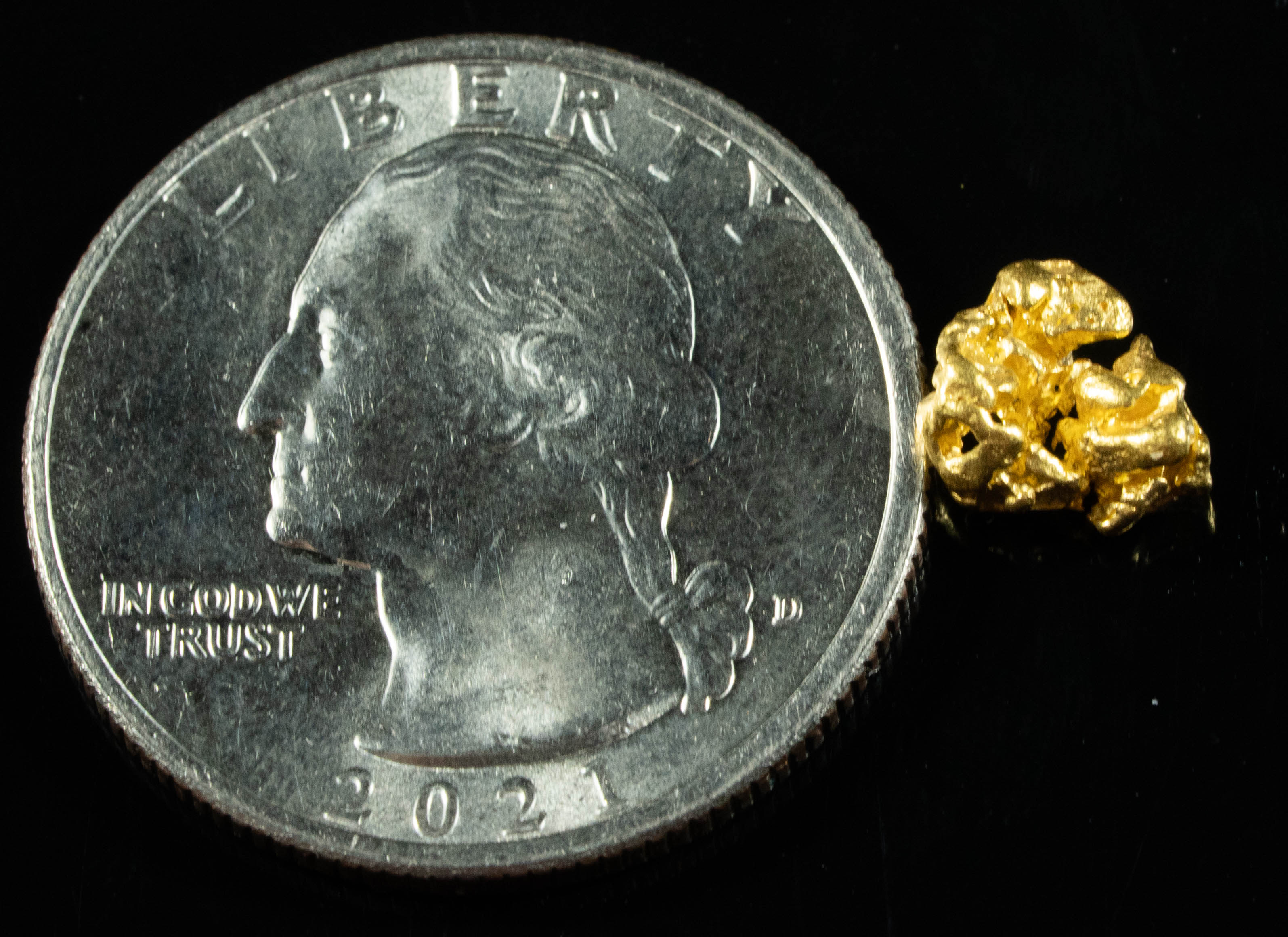#776 Natural Gold Nugget Australian .88 Grams Genuine