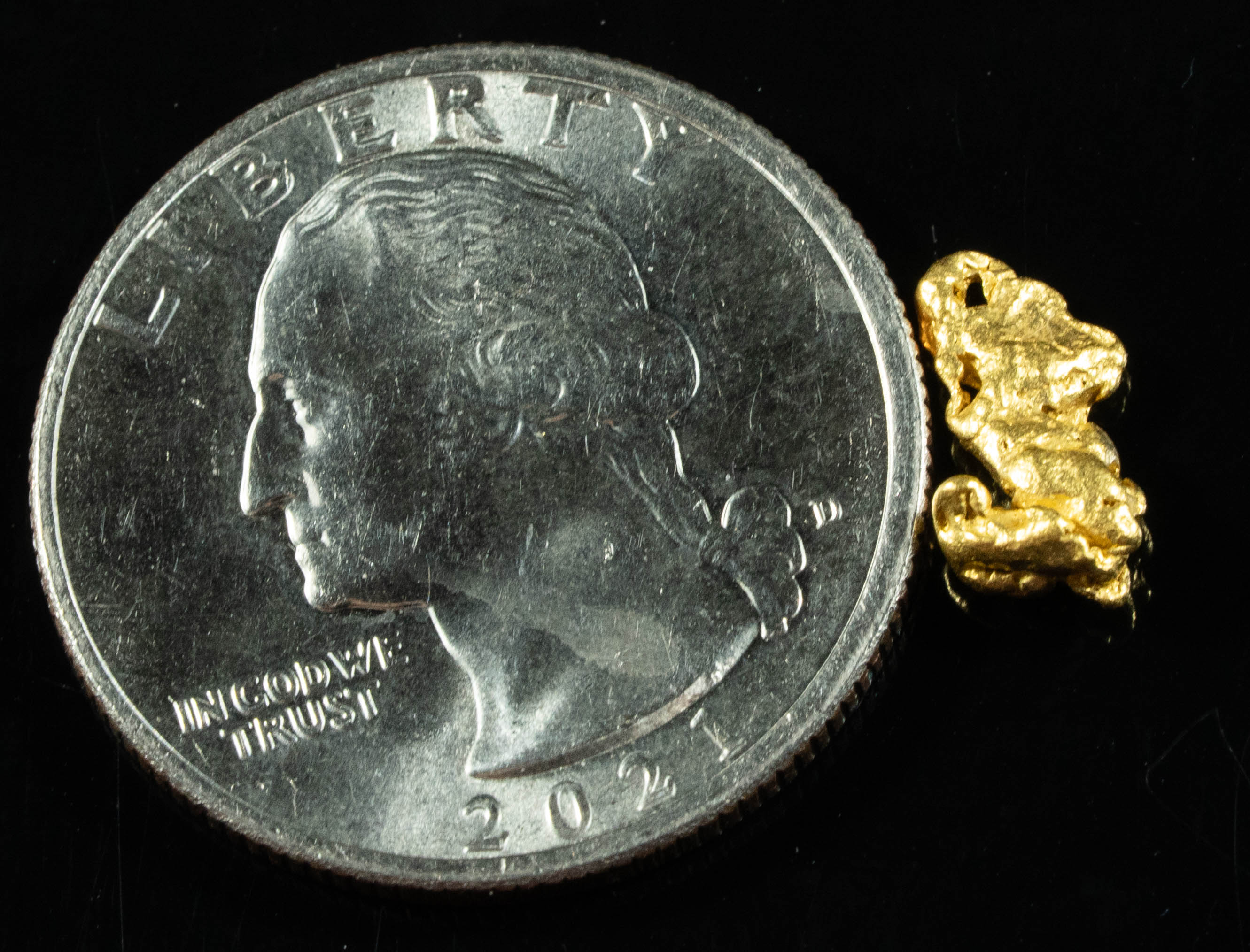 #874 Natural Gold Nugget Australian .92 Grams Genuine