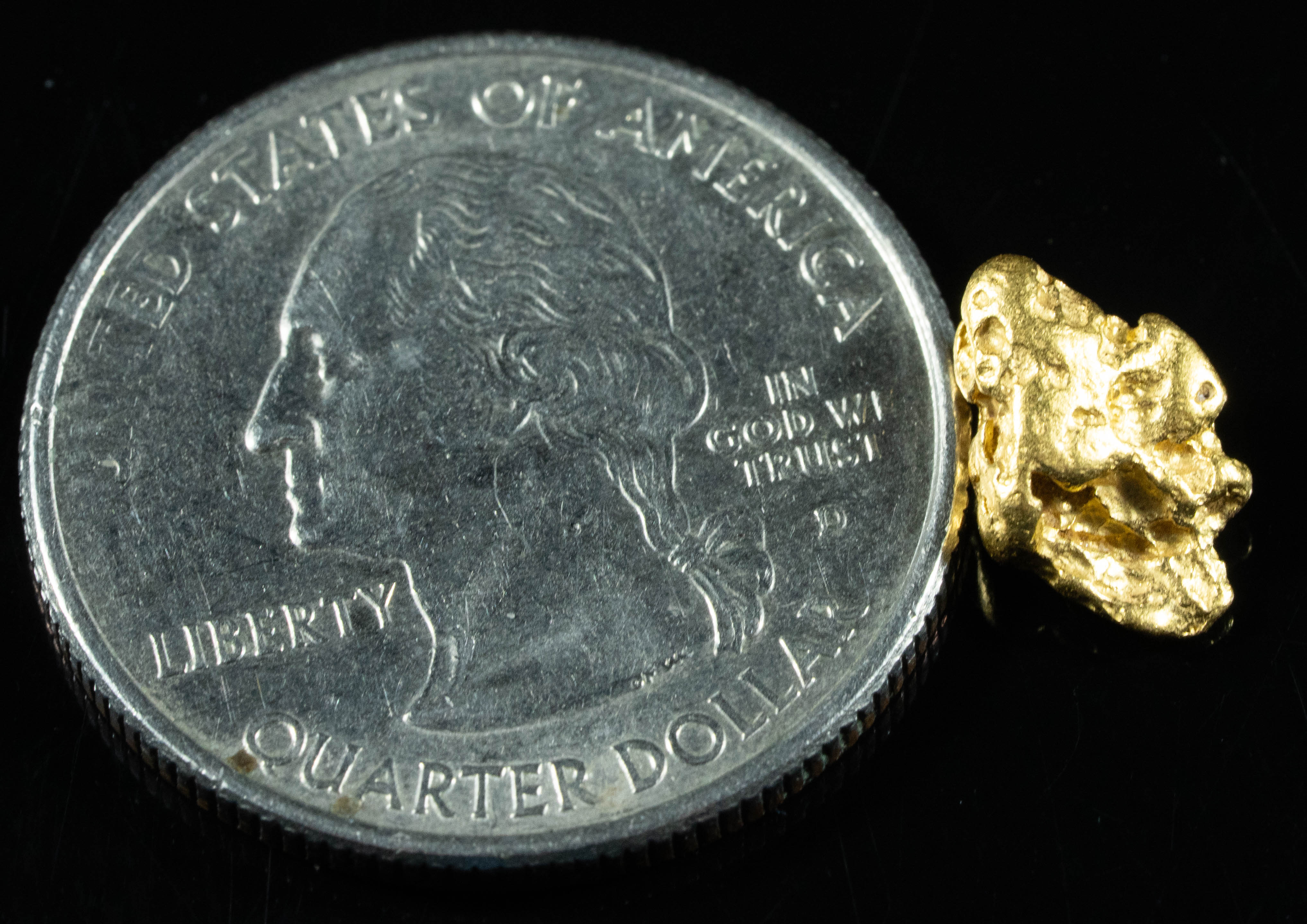 #764 Natural Gold Nugget Australian 1.64 Grams Genuine