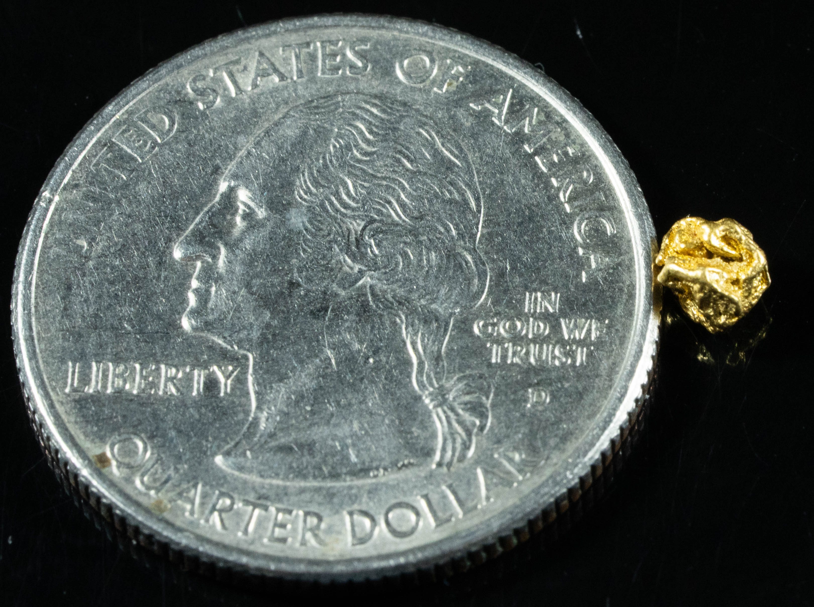 #768 Natural Gold Nugget Australian .35 Grams Genuine