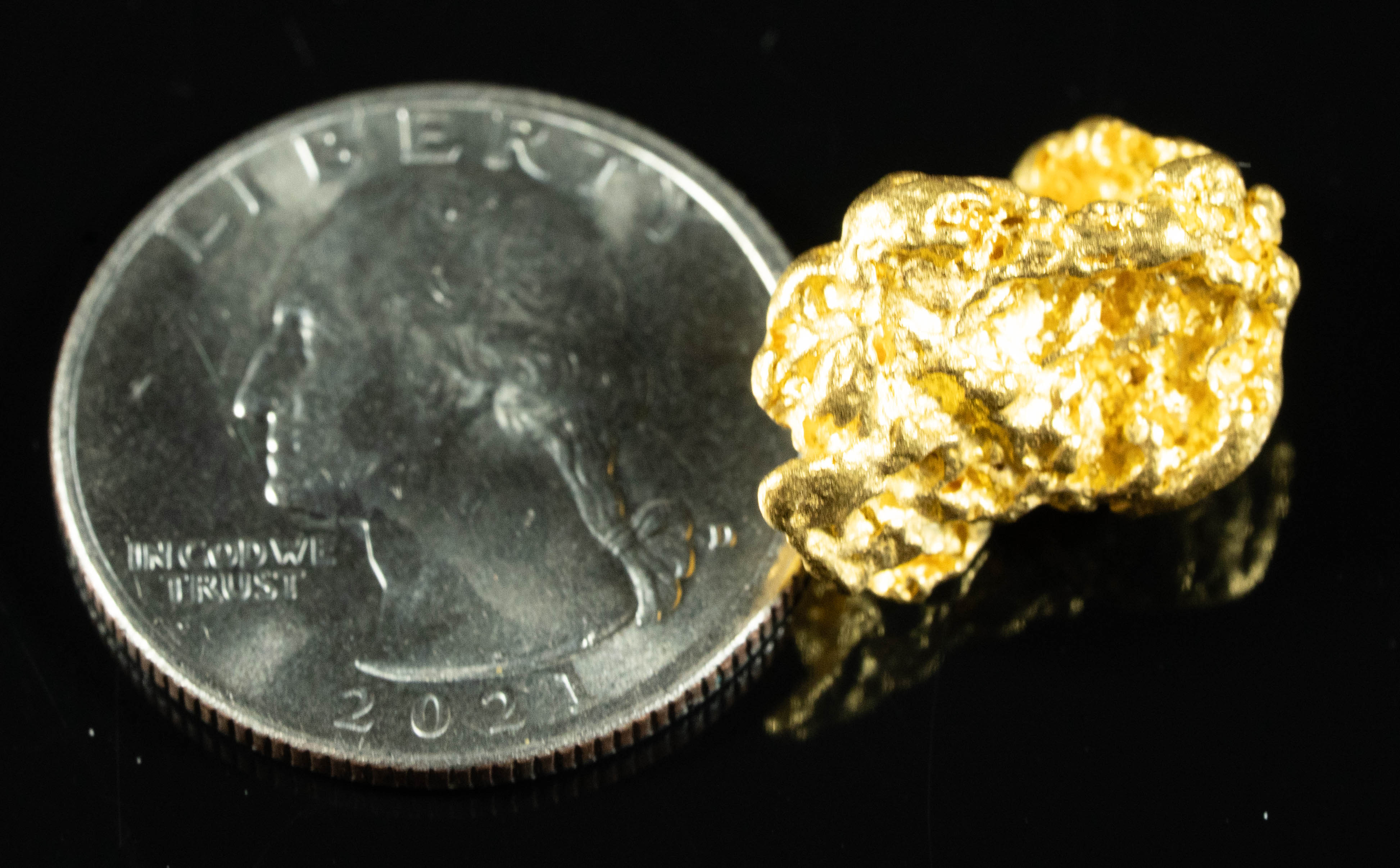 #1082 Natural Gold Nugget Australian 9.71 Grams Genuine