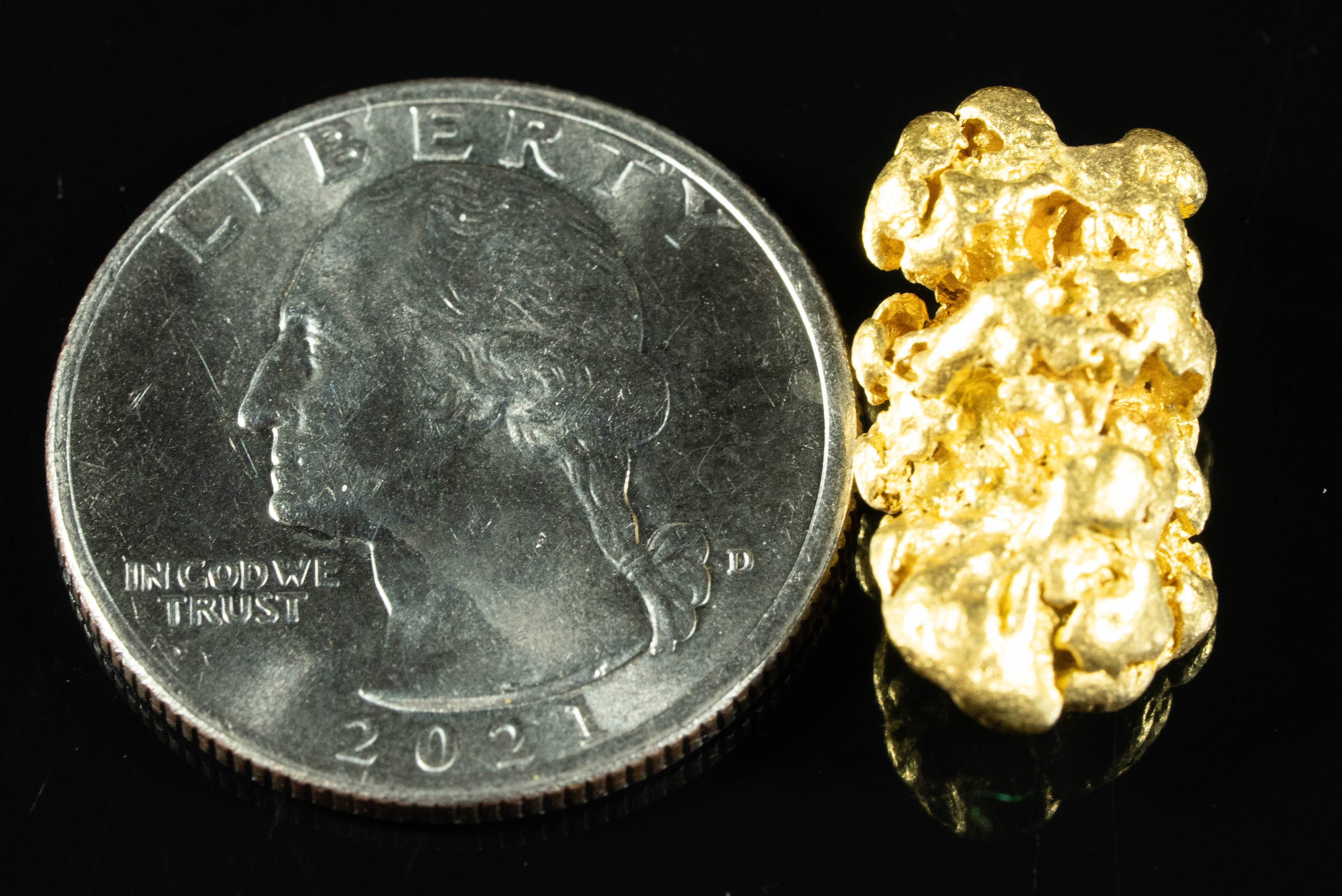#1085 Natural Gold Nugget Australian 7.55 Grams Genuine