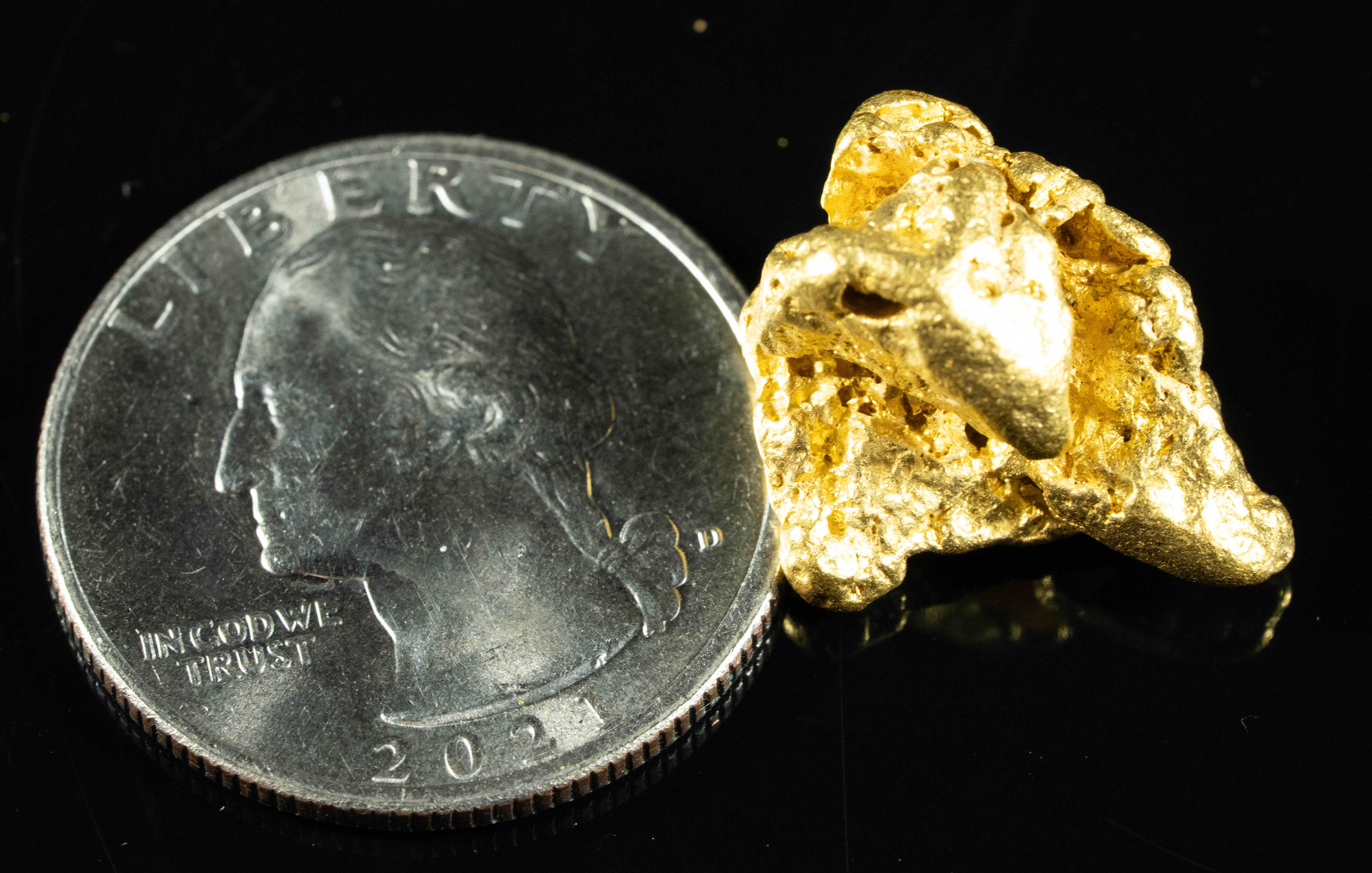 #1086 Natural Gold Nugget Australian 11.58 Grams Genuine