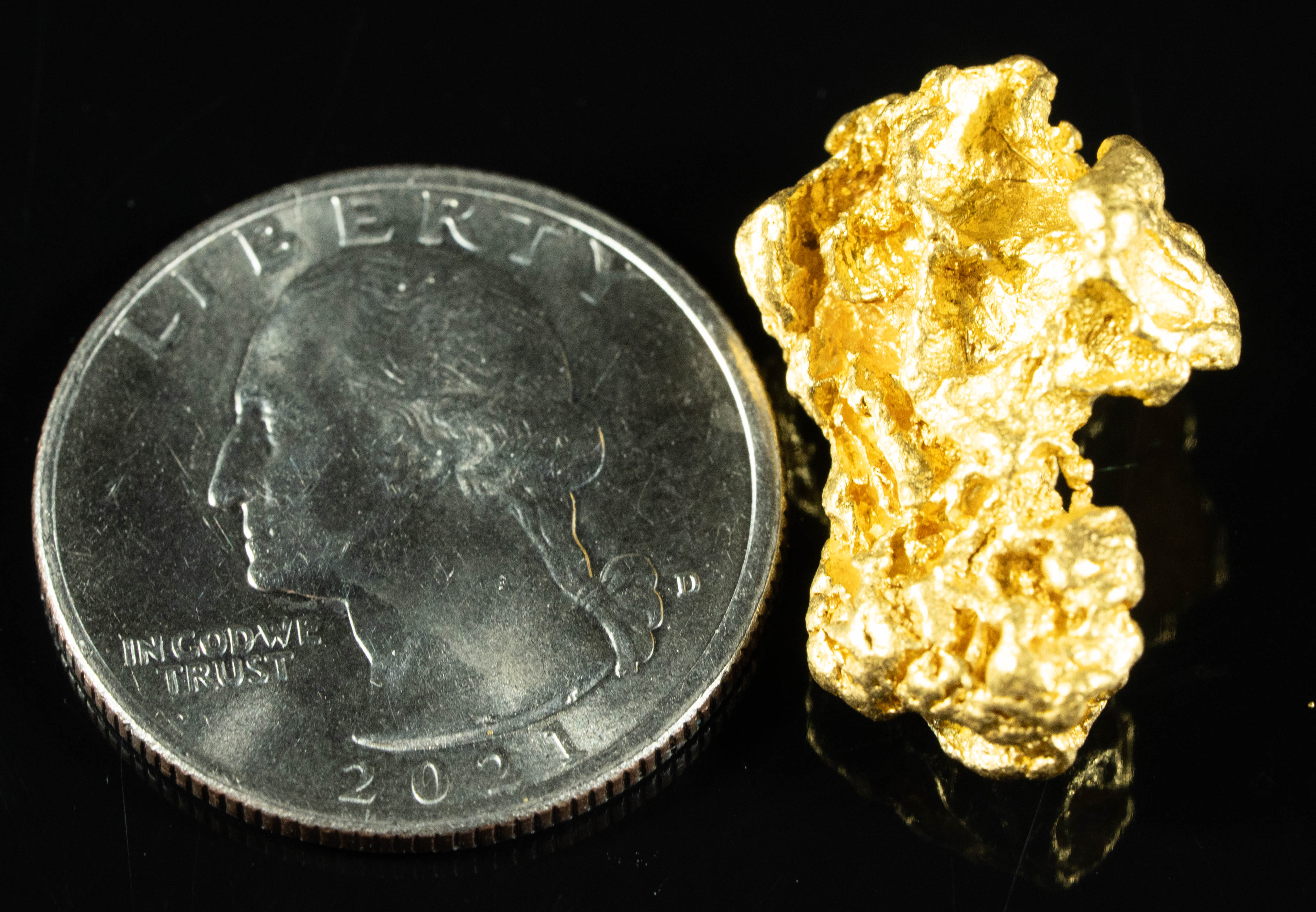 #1089 Natural Gold Nugget Australian 15.21 Grams Genuine