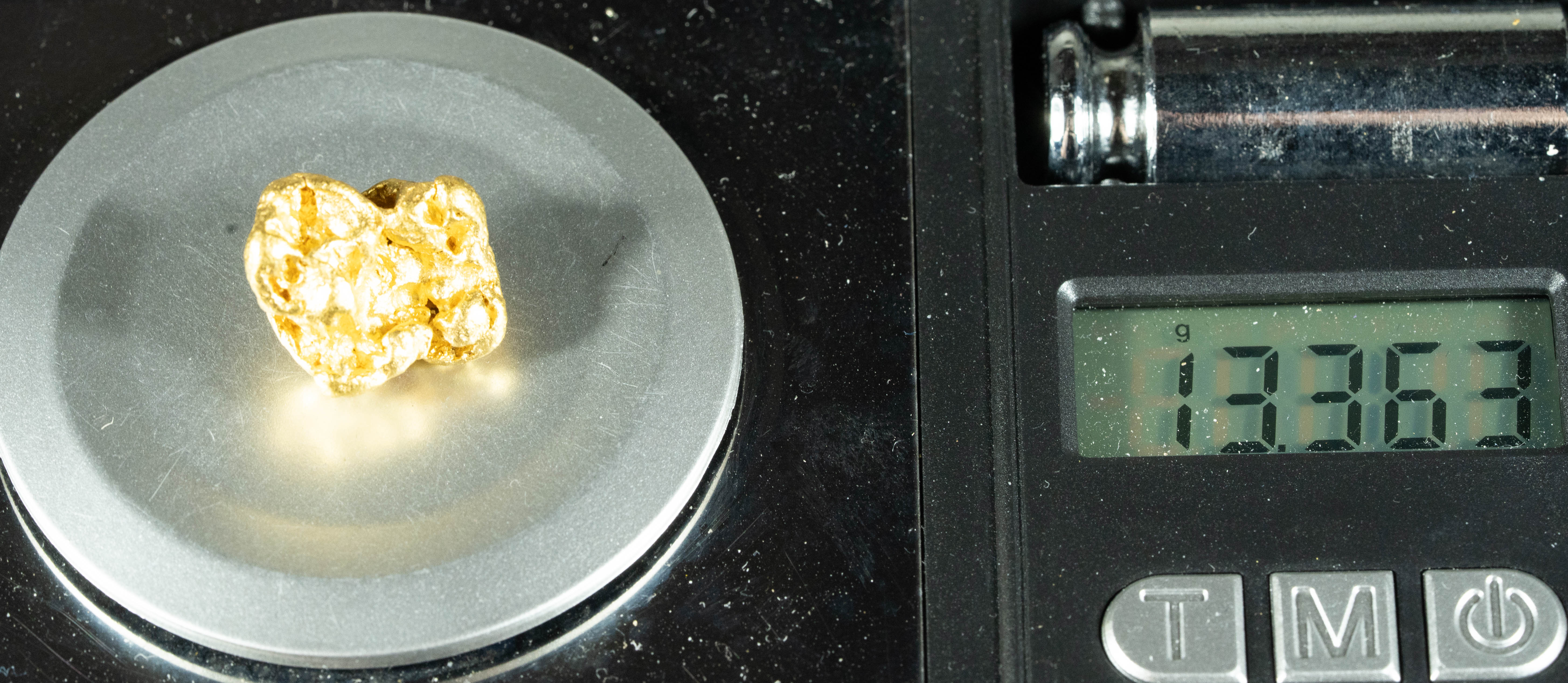 #1090 Natural Gold Nugget Australian 13.36 Grams Genuine