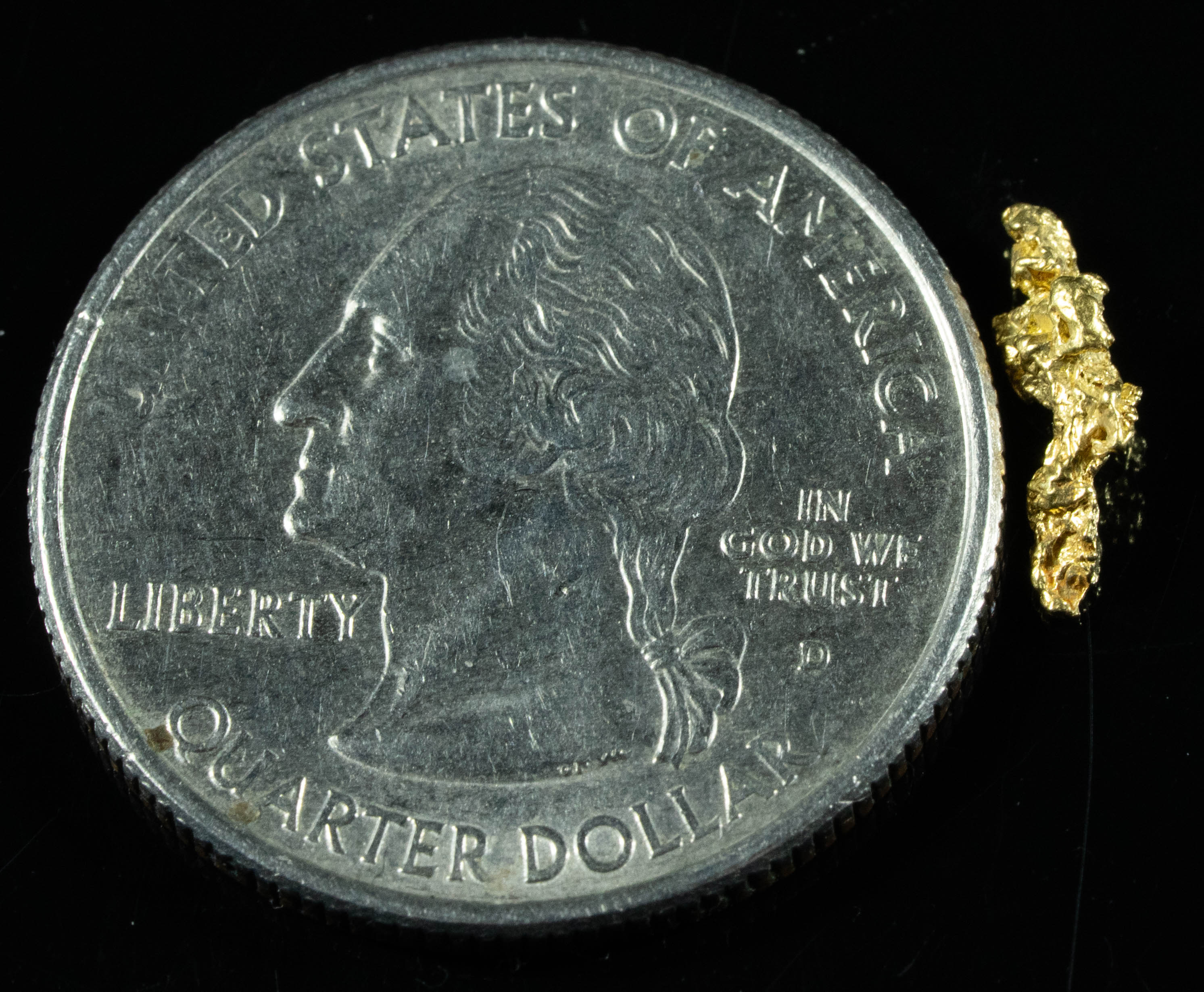 #9 Alaskan BC Natural Gold Nugget .34 Grams Genuine