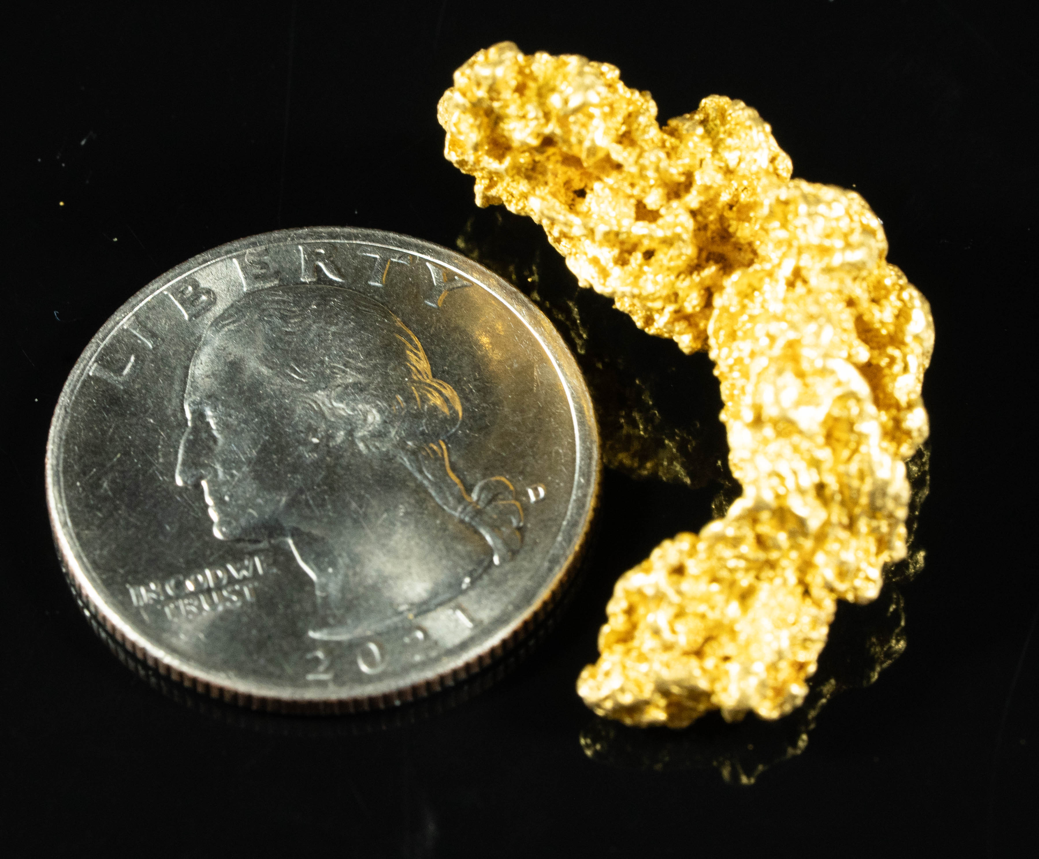 #1095 Natural Gold Nugget Australian 13.15 Grams Genuine
