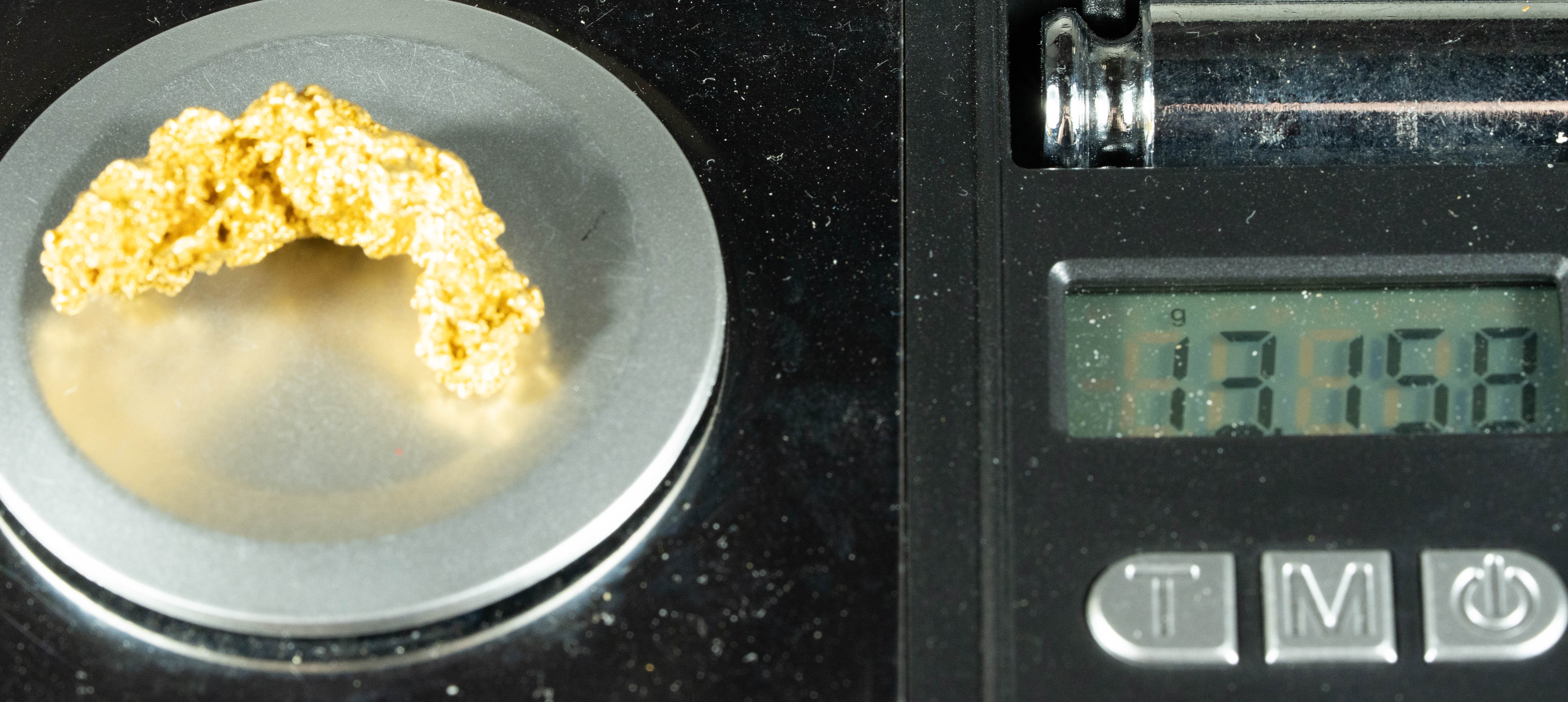 #1095 Natural Gold Nugget Australian 13.15 Grams Genuine