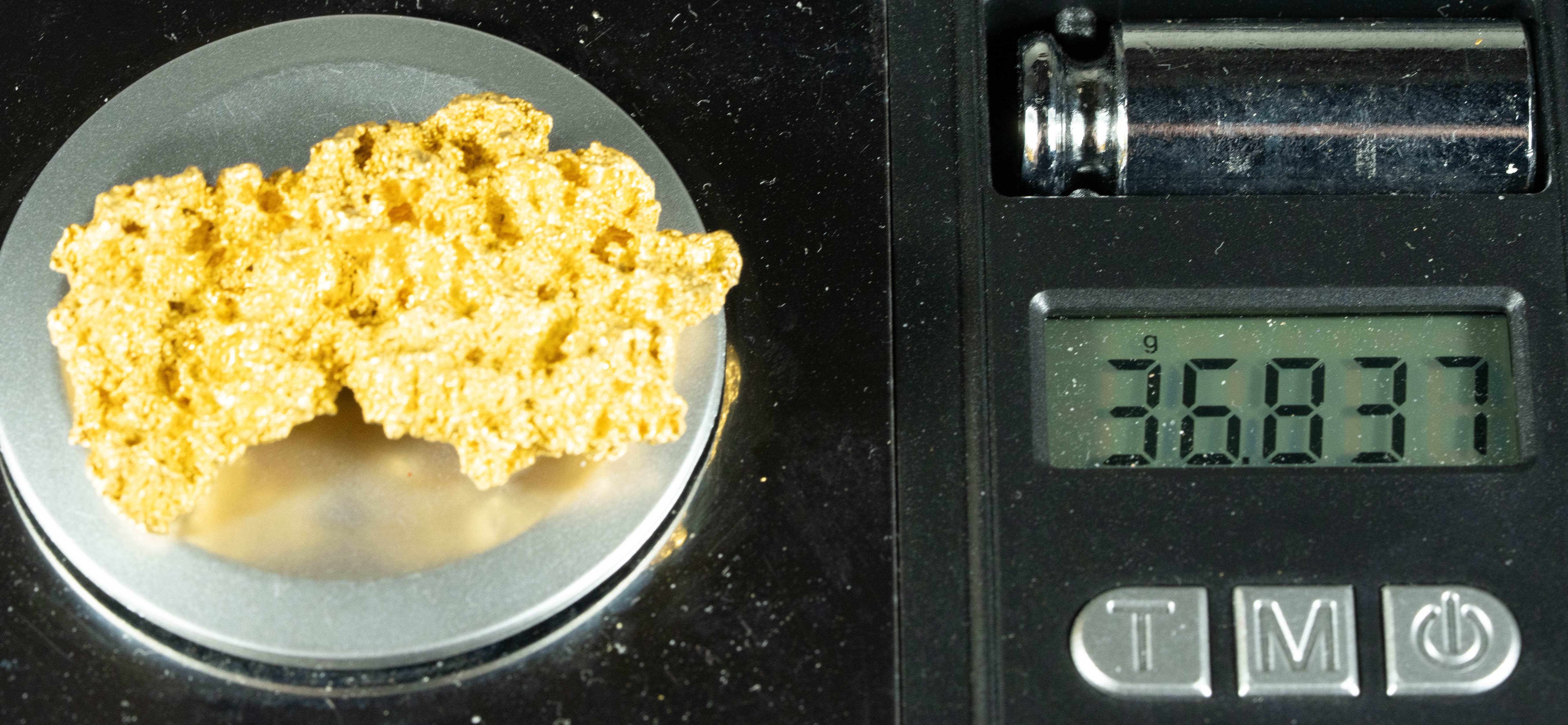 #1221 Natural Gold Nugget Australian 36.83 Grams Genuine