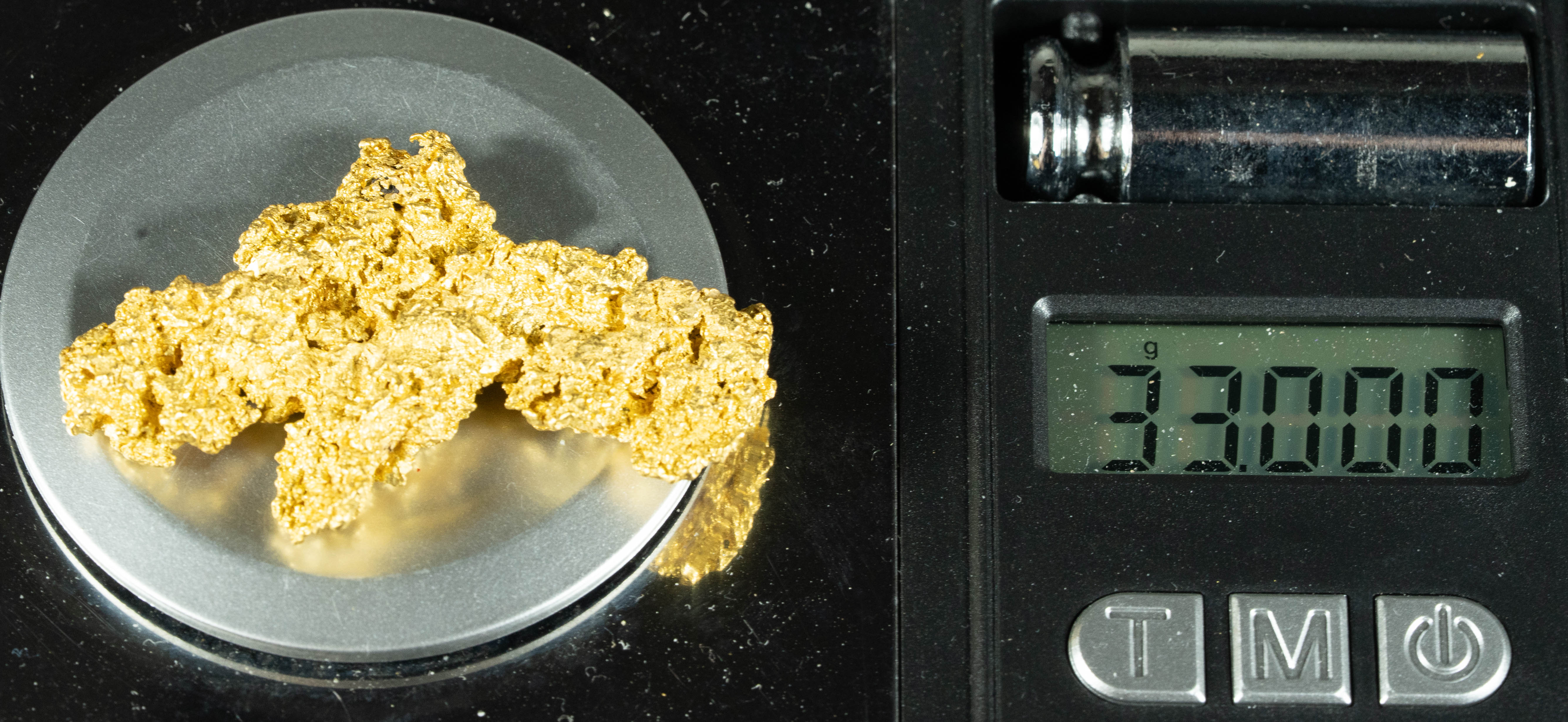 #1223 Natural Gold Nugget Australian 33.00 Grams Genuine