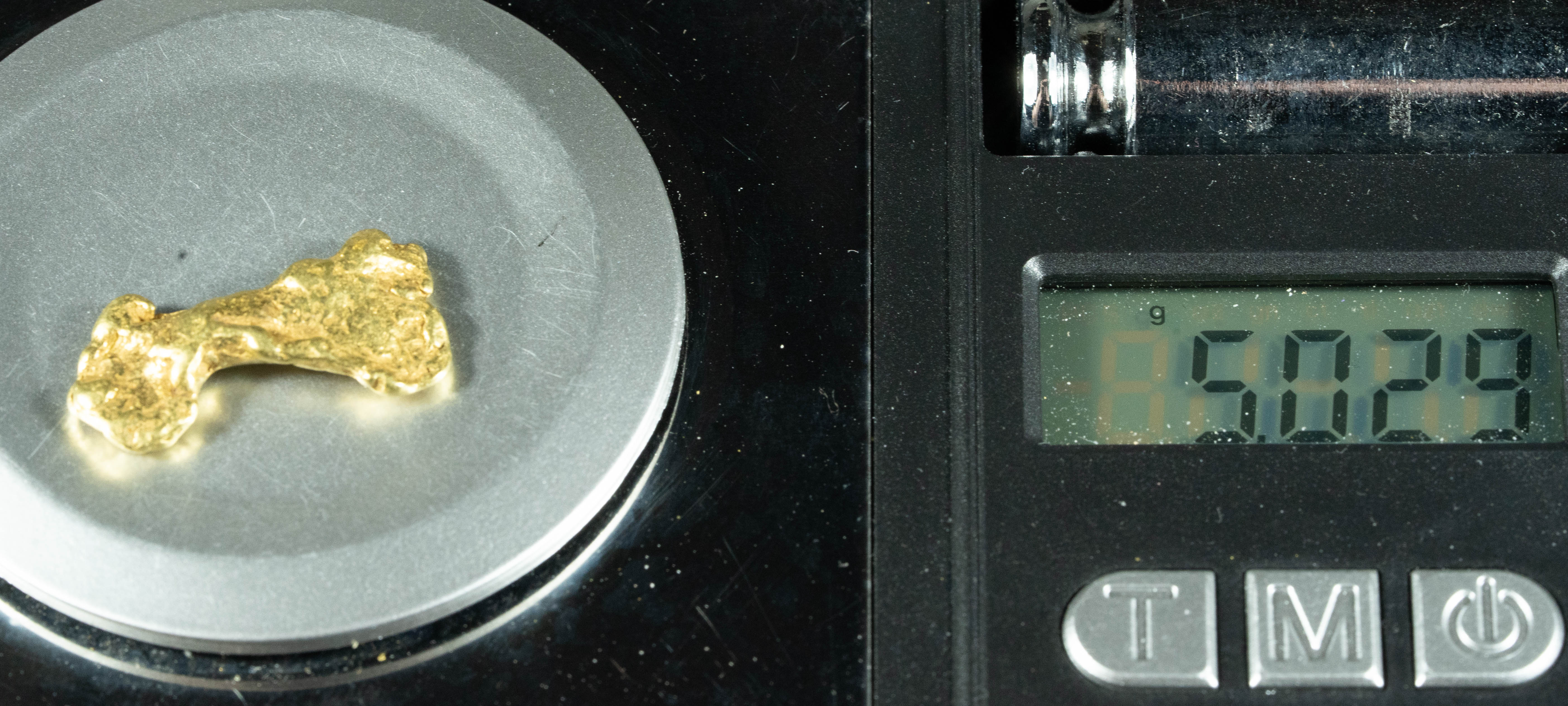 #523 Alaskan BC Natural Gold Nugget 5.02 Grams Genuine