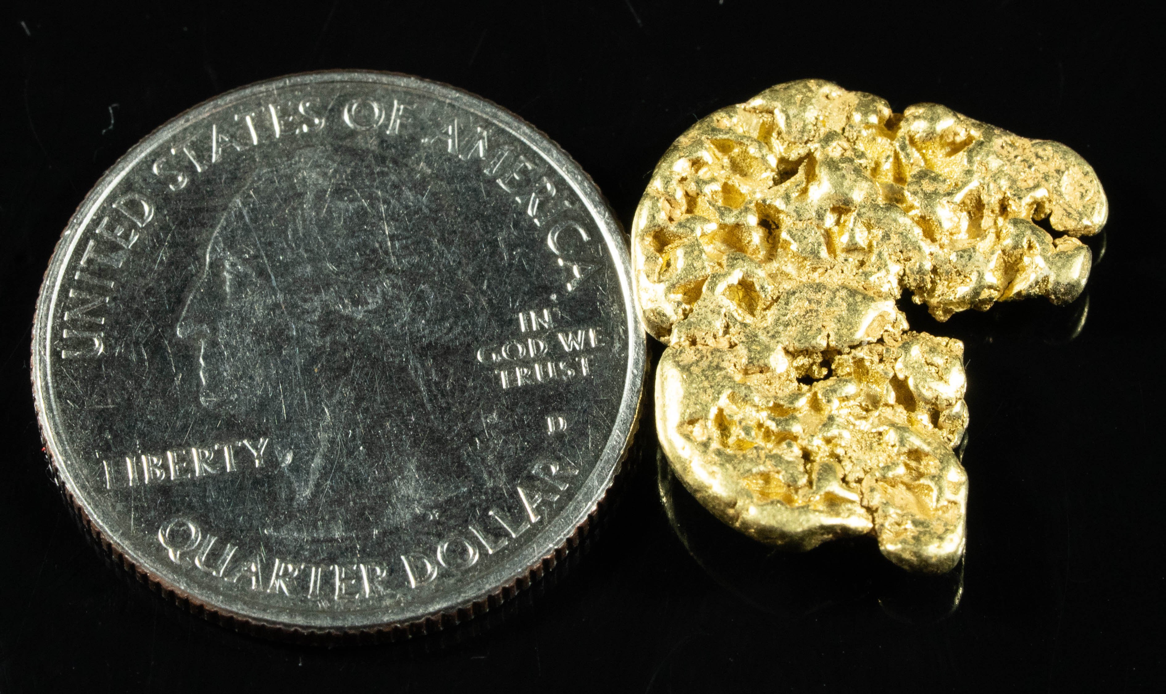 #527 Alaskan BC Natural Gold Nugget 5.98 Grams Genuine