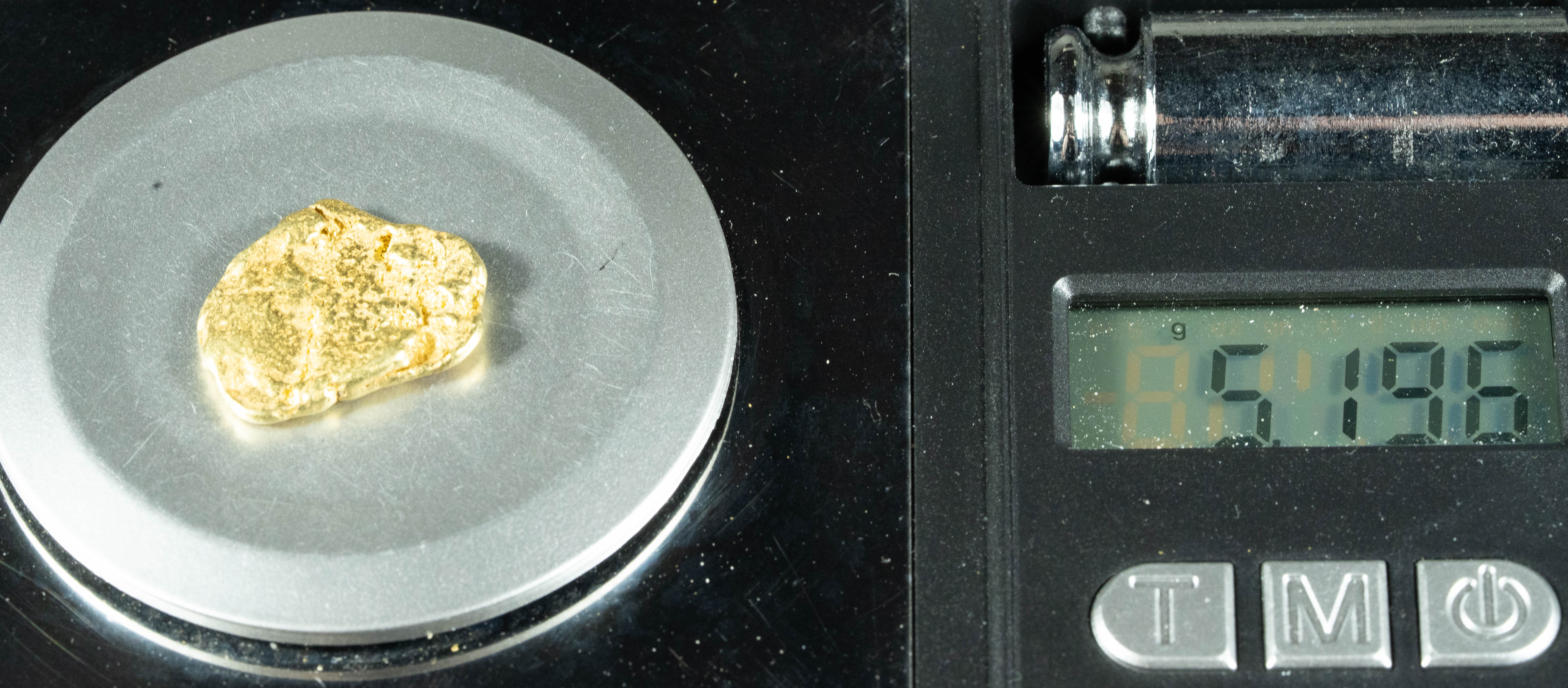 #533 Alaskan BC Natural Gold Nugget 5.19 Grams Genuine
